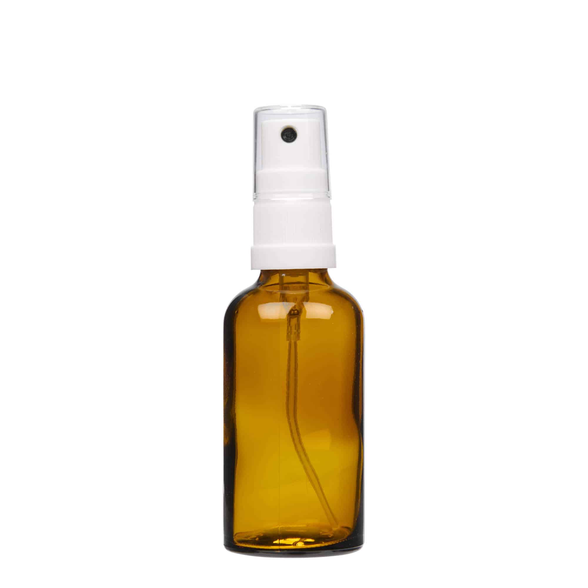 50 ml bočica za prskanje, medicinska, staklena, braon, grlo: DIN 18