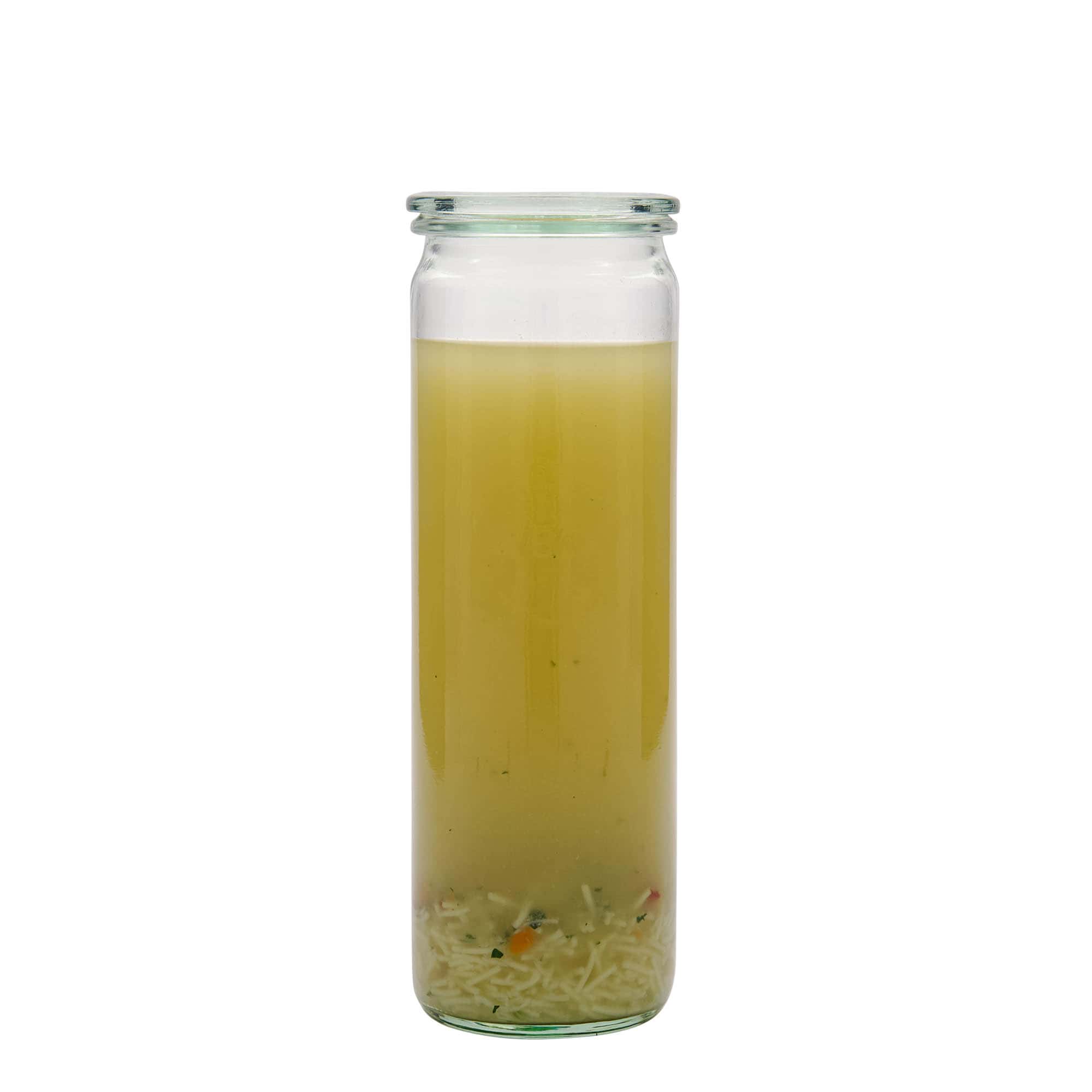600 ml WECK cilindar staklena tegla, otvor: okrugli rub