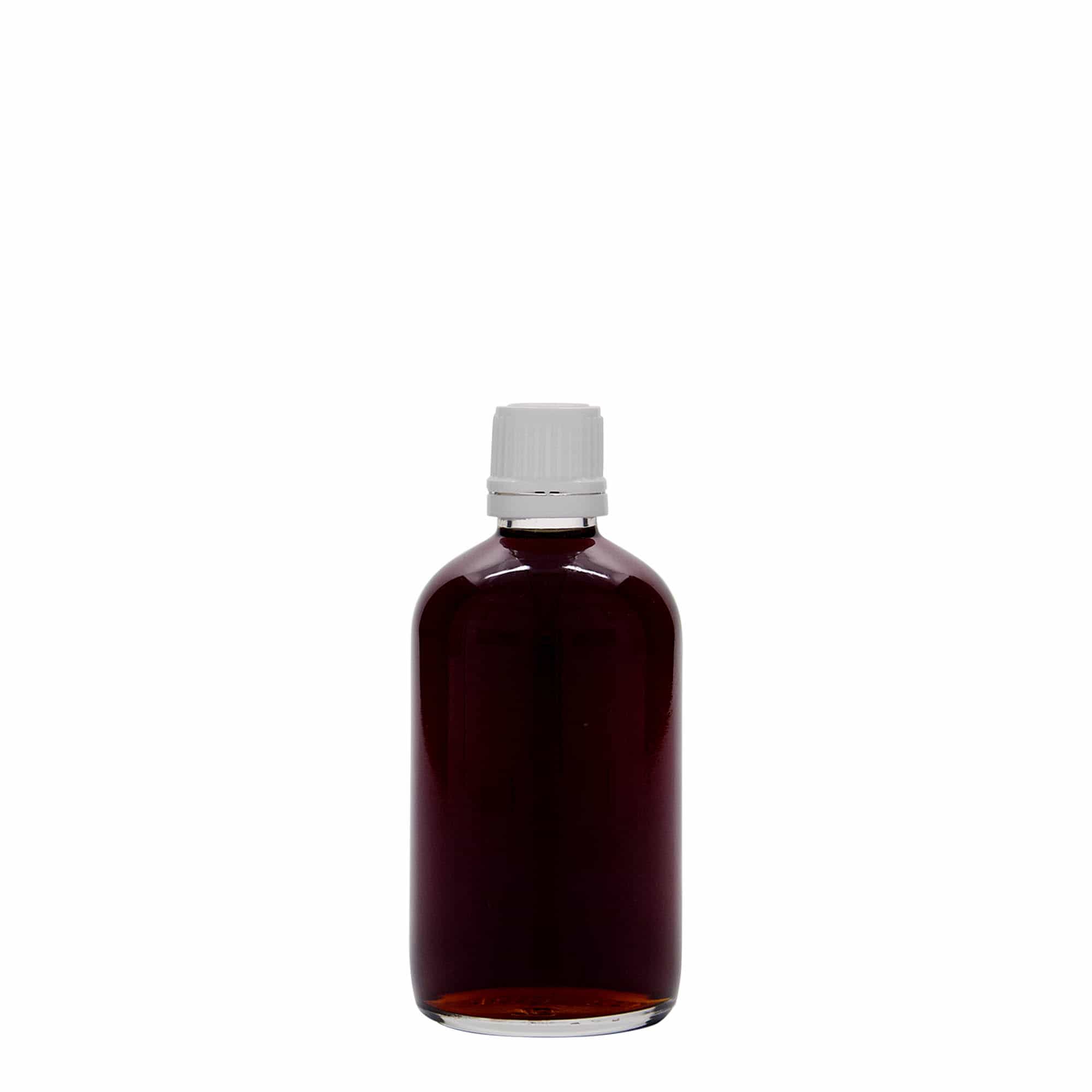Medicinska boca od 100 ml, staklo, otvor: DIN 18