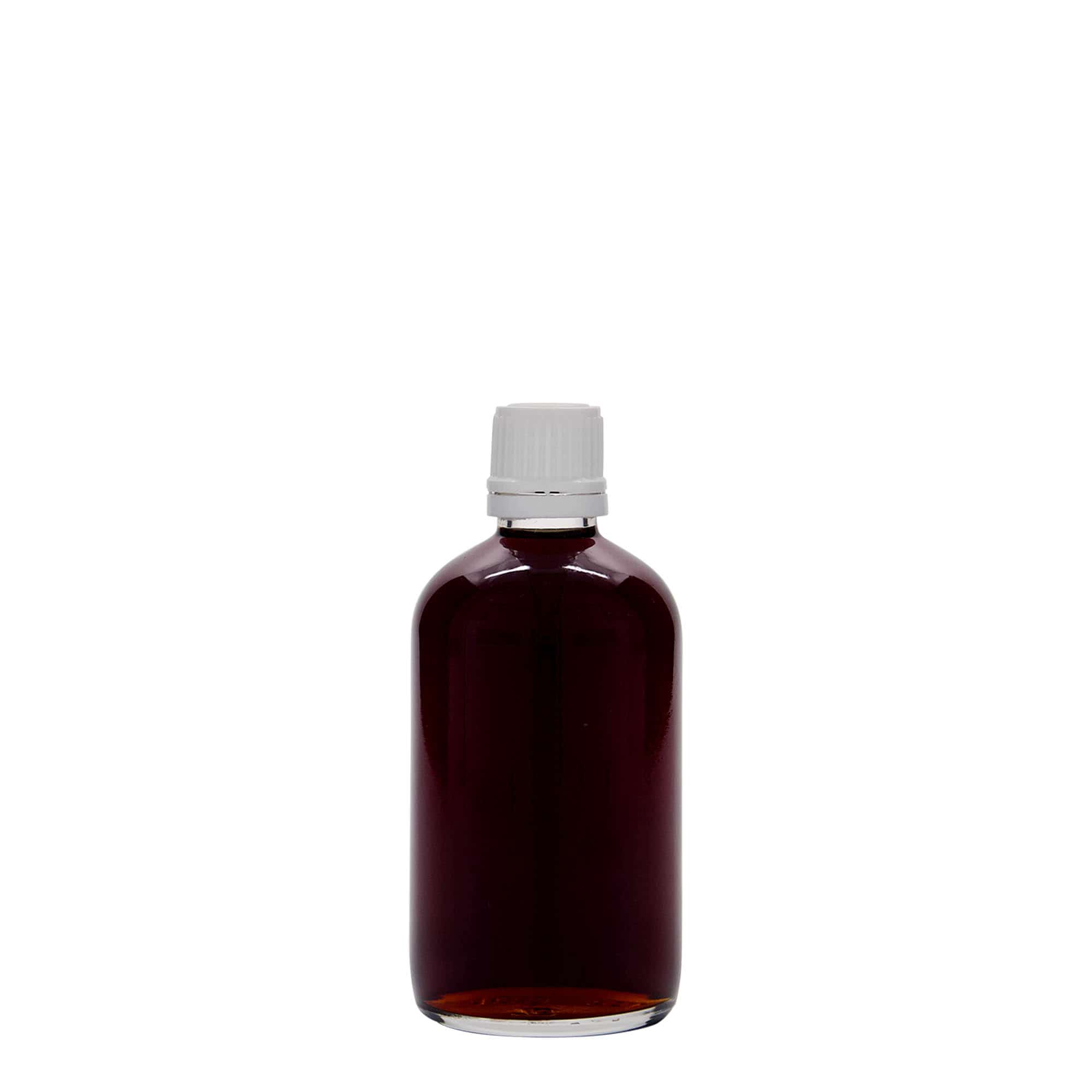 100 ml medicinska flaša, staklo, otvor: DIN 18 100 ml medicinska flaša, staklo, otvor: DIN 18