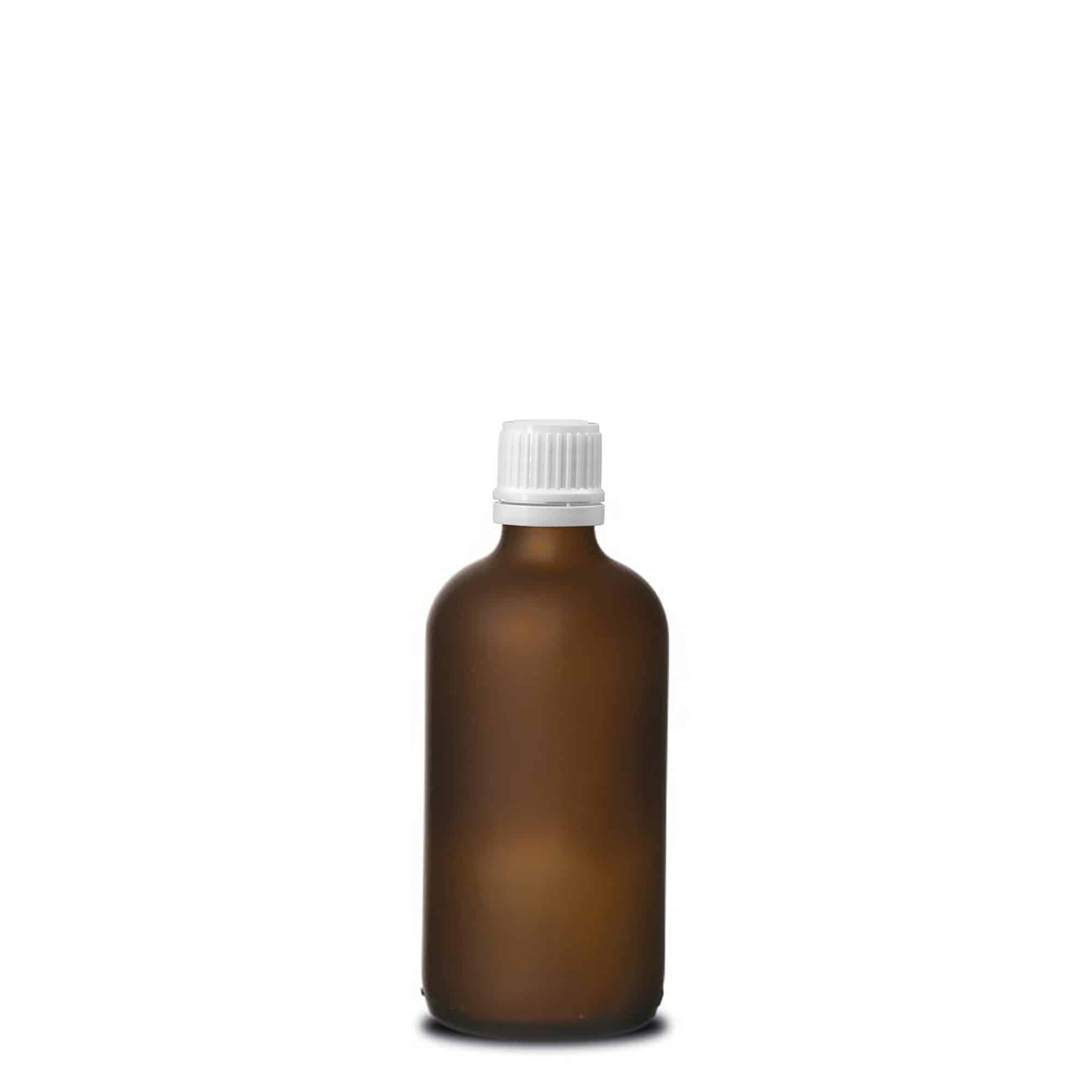 100 ml medicinska bočica, staklena, braon matirana, grlo: DIN 18