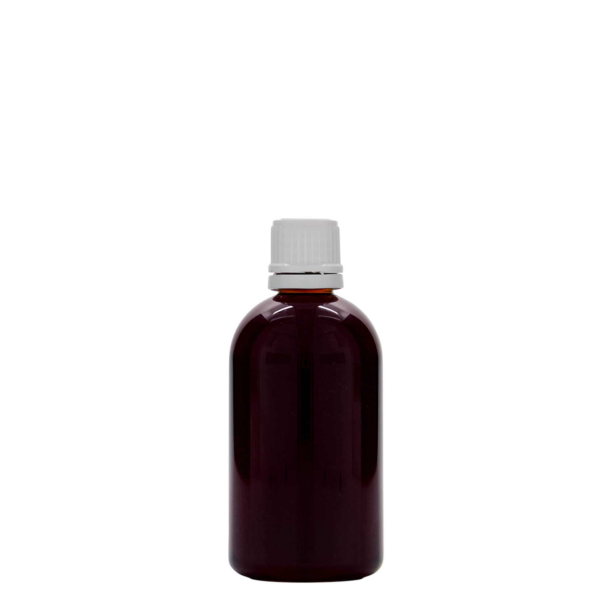 100 ml PET medicinska flaša 'Easy Living', plastika, grlo: DIN 18