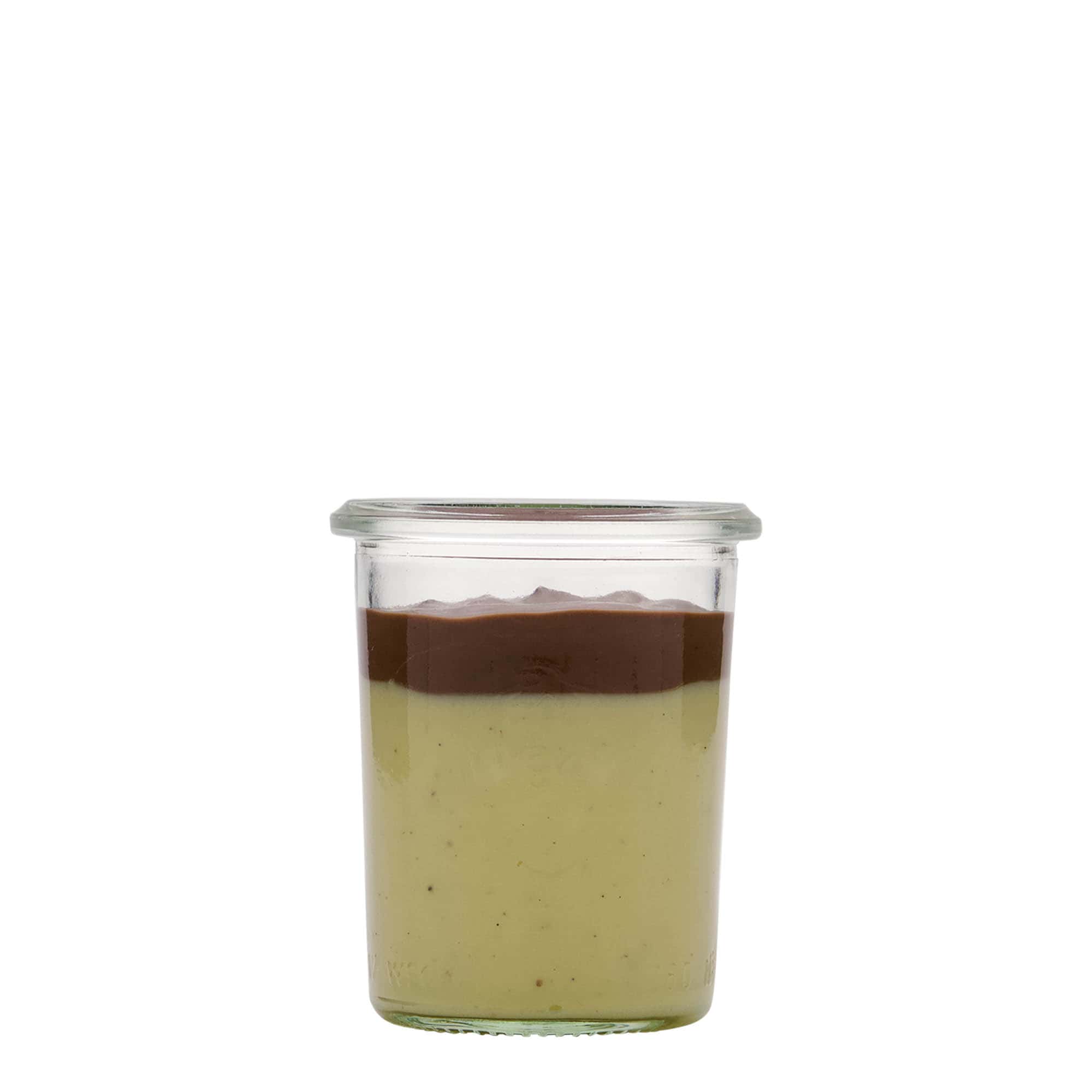 160 ml WECK staklena tegle sa širokim otvorom, grlo: okrugli rub