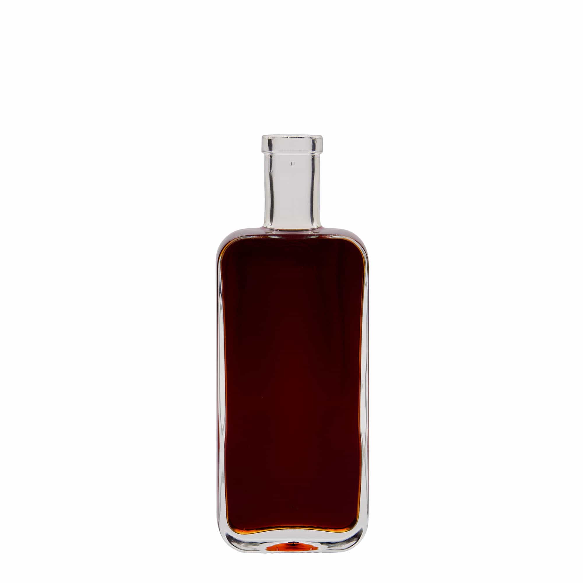 200 ml staklena flaša 'Nice', pravougaona, otvor: čep