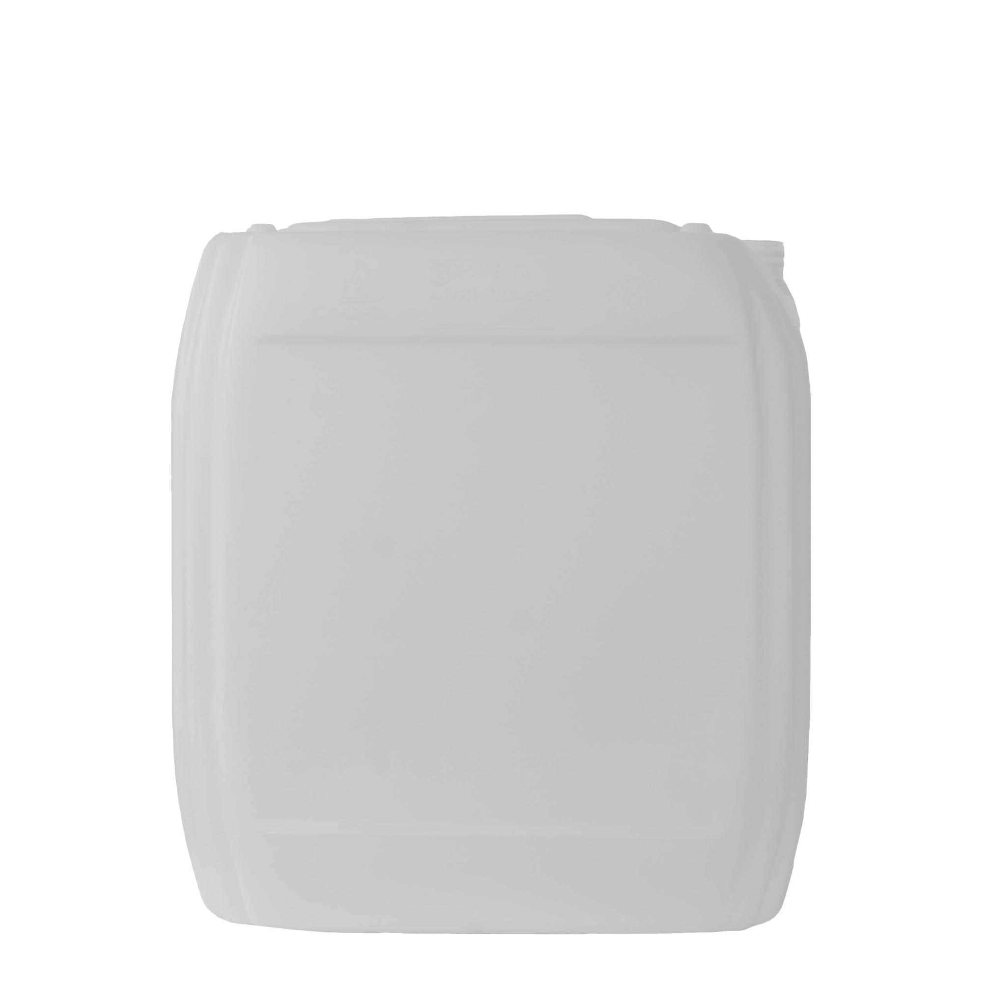 25 l kanister, pravougaoni, HDPE plastika, prirodna boja, otvor: ND 60