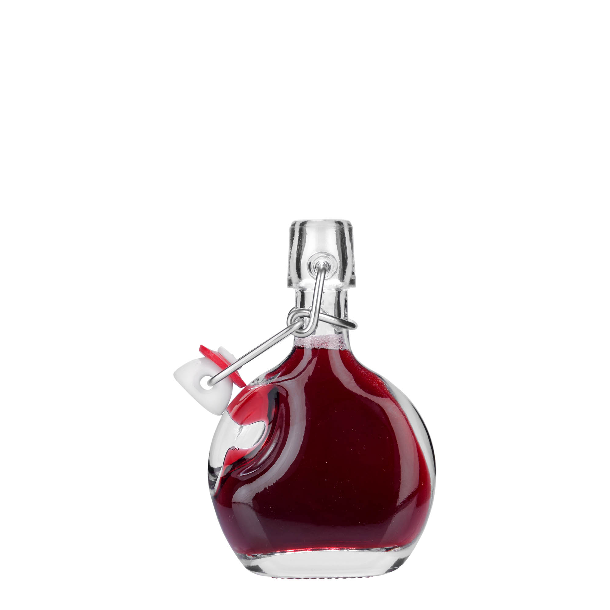 40 ml staklena boca 'Lukas', ovalna, otvor: zatvarač sa kopčom 40 ml staklena boca 'Lukas', ovalna, otvor: zatvarač sa kopčom
