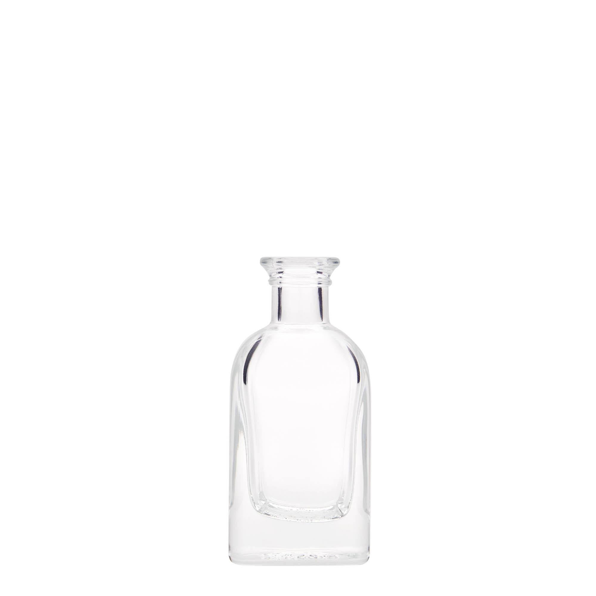 40 ml staklena flaša Apotheker Carré, kvadratna, otvor: pluta