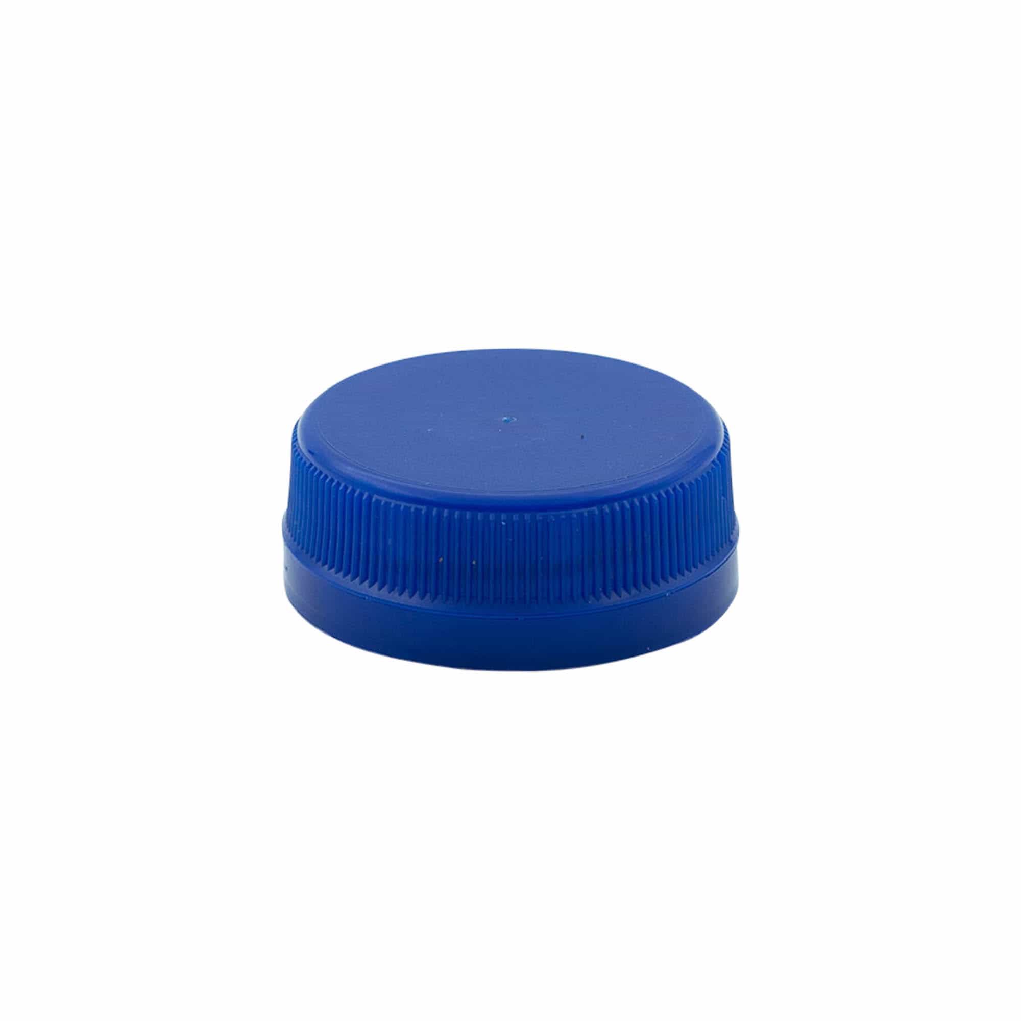 Zatvarač sa navojem sa dva početka, PE plastika, plavi, za otvor: PET 38 mm