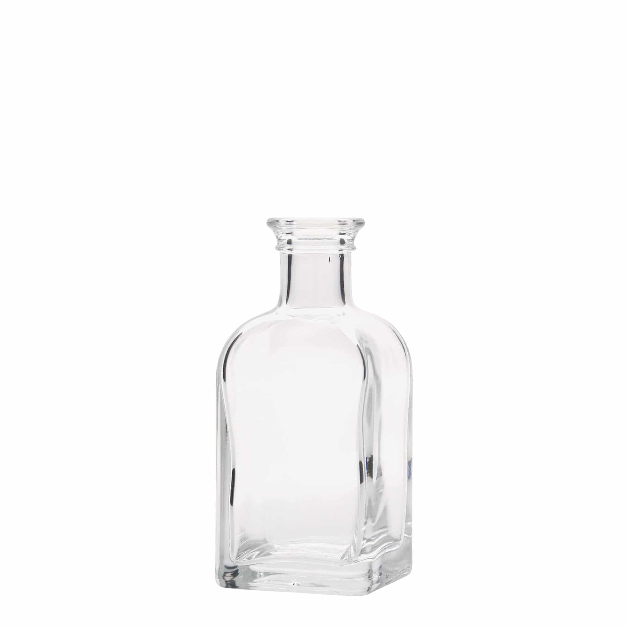 100 ml staklena flaša Apotheker Carré, kvadratna, otvor: pluta