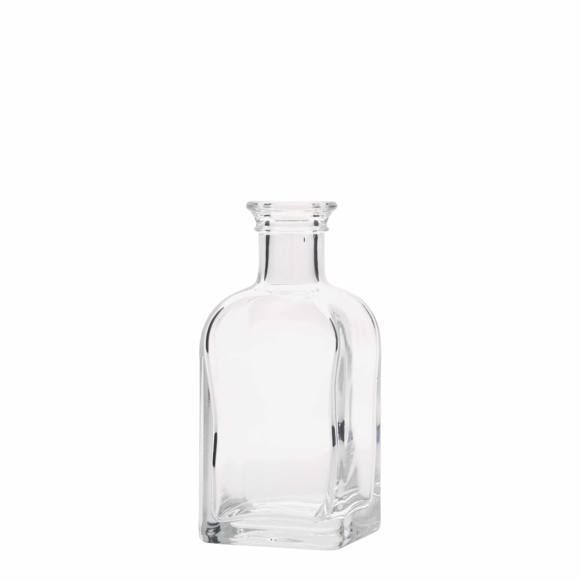 100 ml staklena flaša Apotheker Carré, kvadratna, otvor: pluta