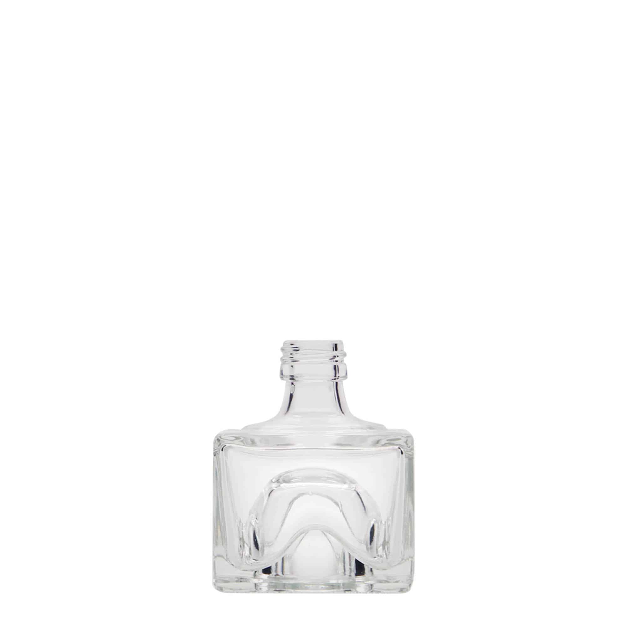 Staklena boca od 40 ml 'Cocolores', kvadratna, otvor: PP 18 Staklena boca od 40 ml 'Cocolores', kvadratna, otvor: PP 18