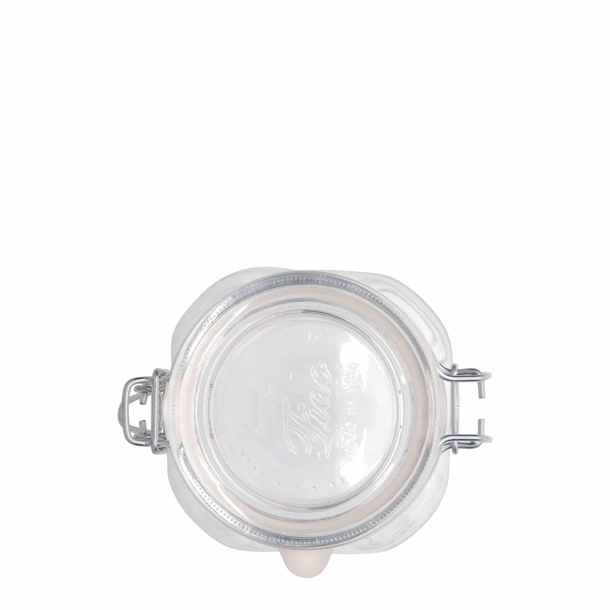 500 ml staklena tegla sa žičanim poklopcem 'Fido', kvadratna, otvor: žični zatvarač 500 ml staklena tegla sa žičanim poklopcem 'Fido', kvadratna, otvor: žični zatvarač