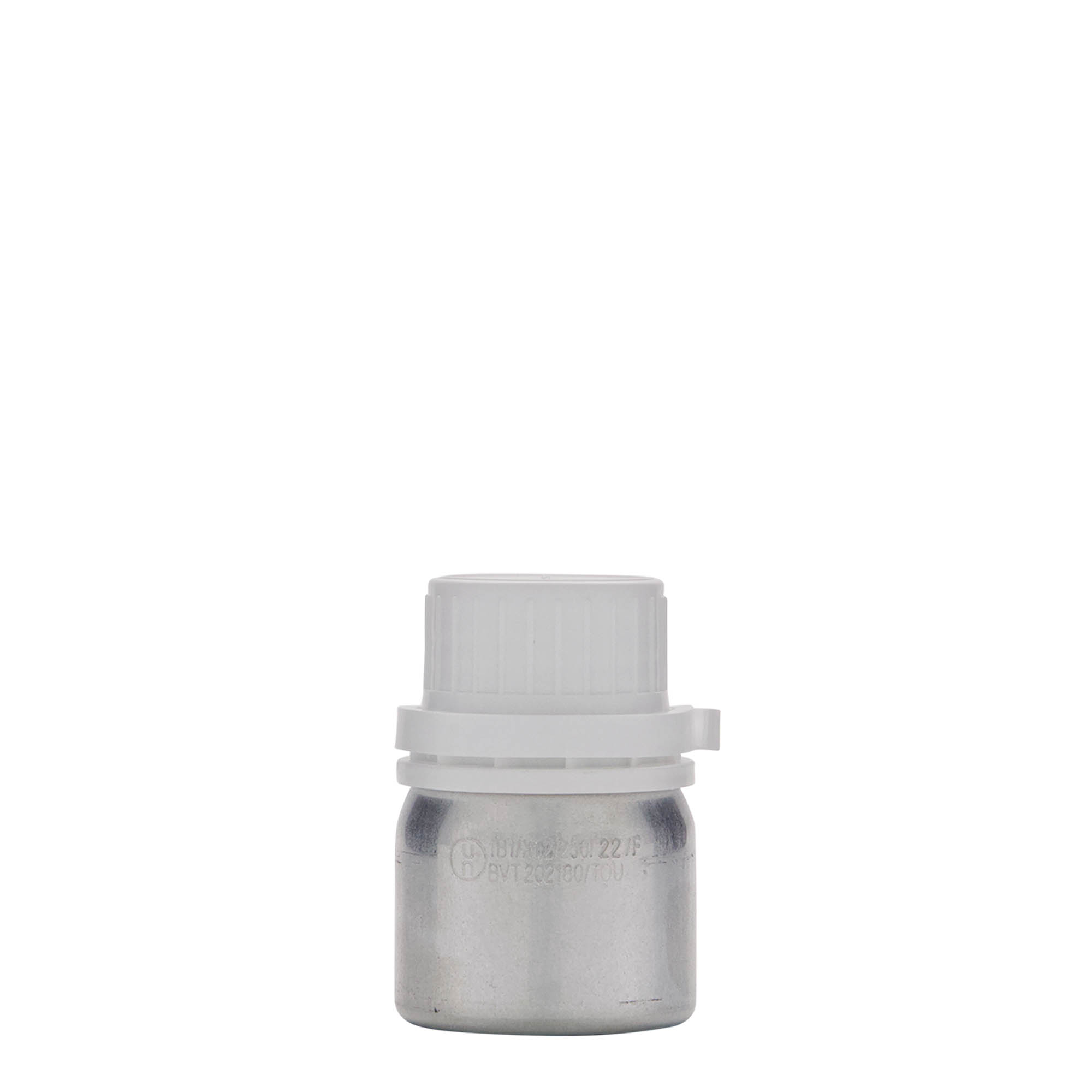 50 ml aluminijumska flaša, metal, srebrna, otvor: DIN 32
