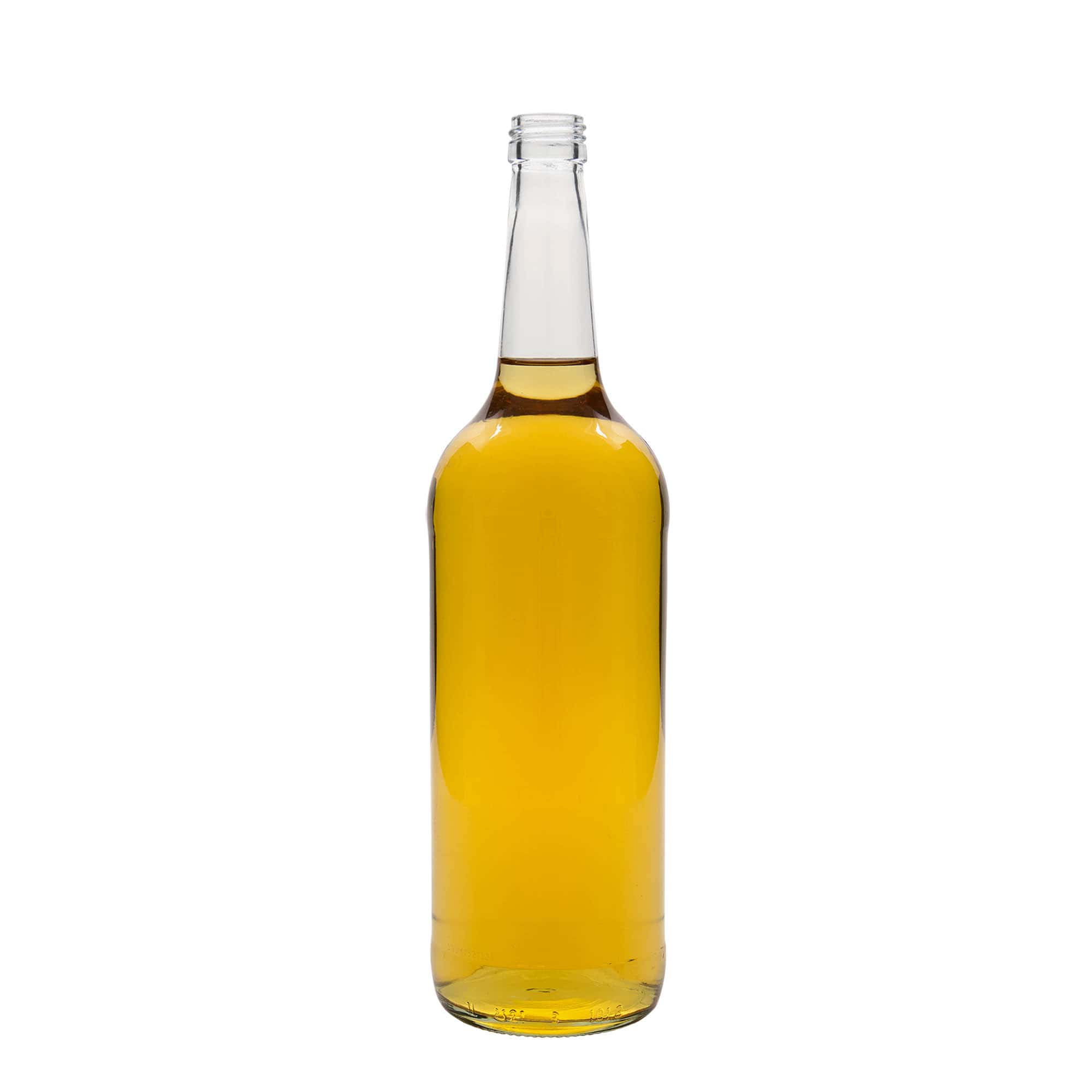1.000 ml staklena flaša sa ravnim vratom, otvor: PP 28