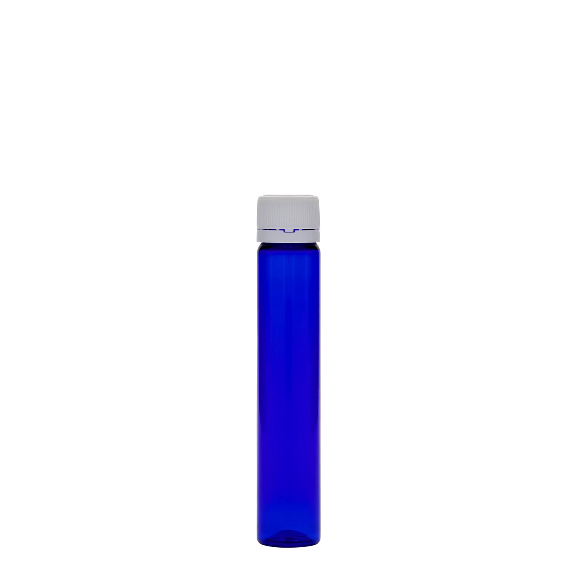 25 ml PET-cevčica, plastika, kraljevsko plava, otvor: navojni zatvarač