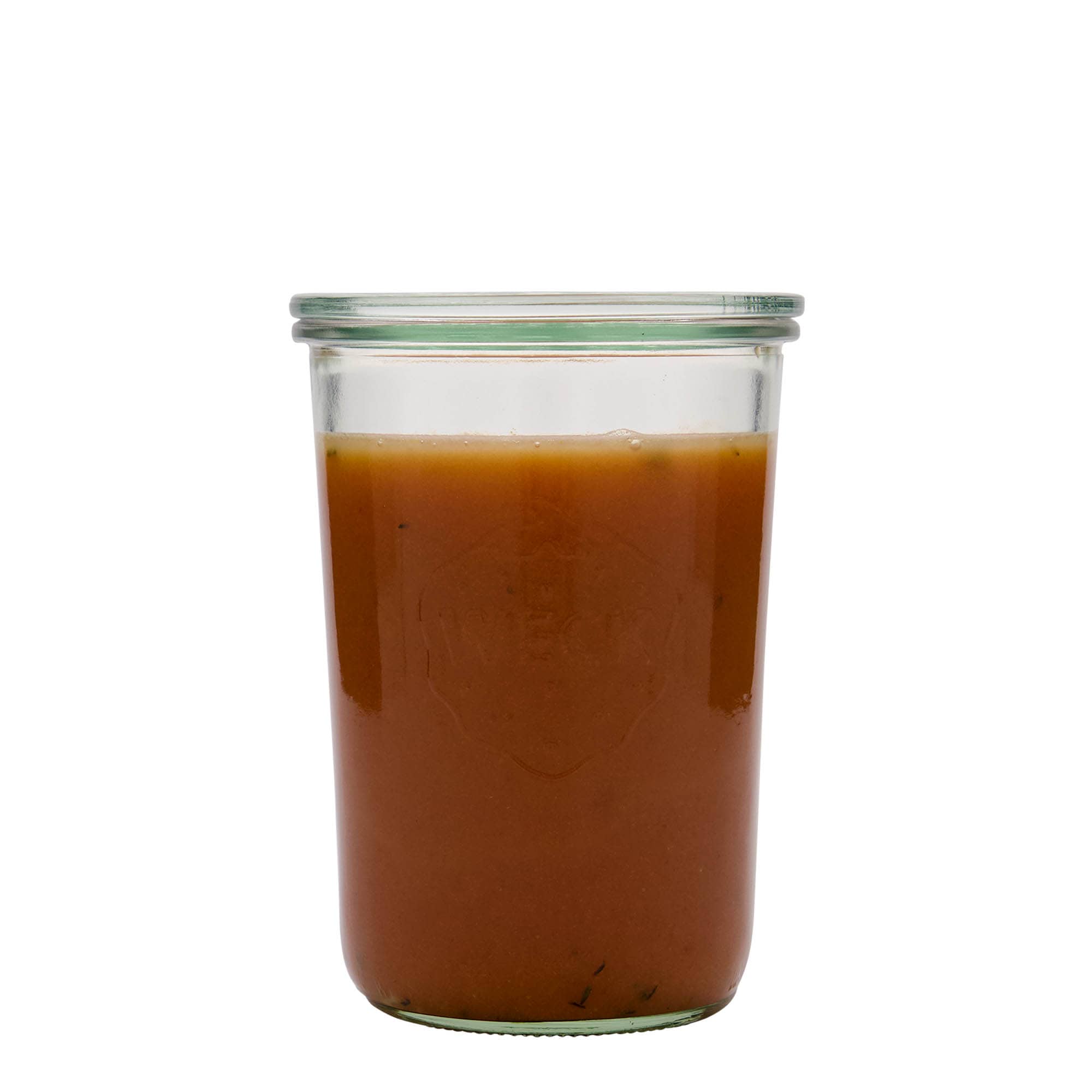 850 ml WECK staklena tegla sa širokim grlom, otvor: okrugli rub