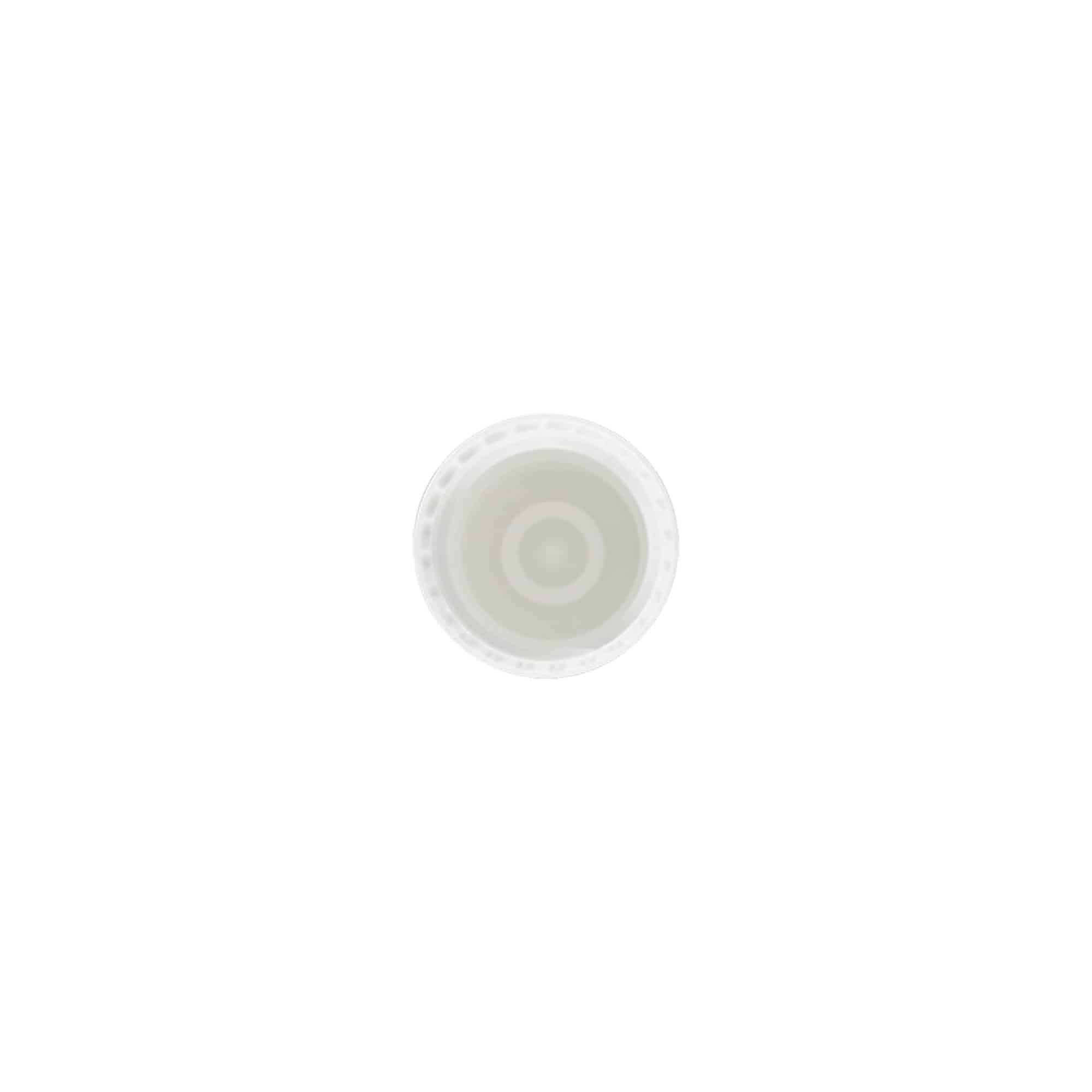 Čep za 10 ml roll-on flašicu, PP plastika, beo, za otvor: navojni zatvarač