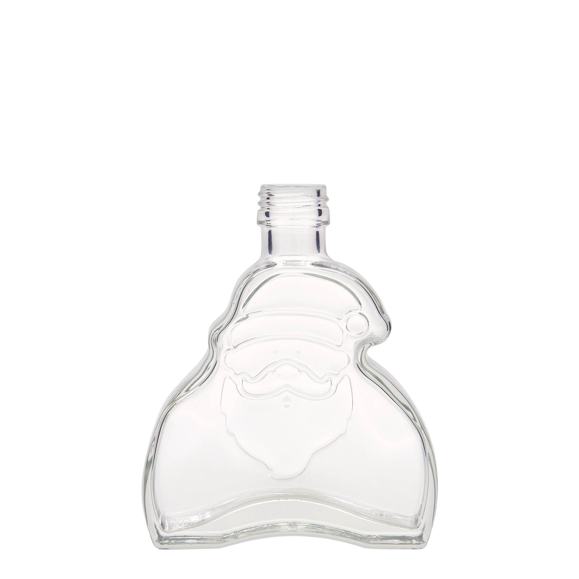 Staklena boca od 200 ml 'Santa Claus', otvor: PP 28 Staklena boca od 200 ml 'Santa Claus', otvor: PP 28