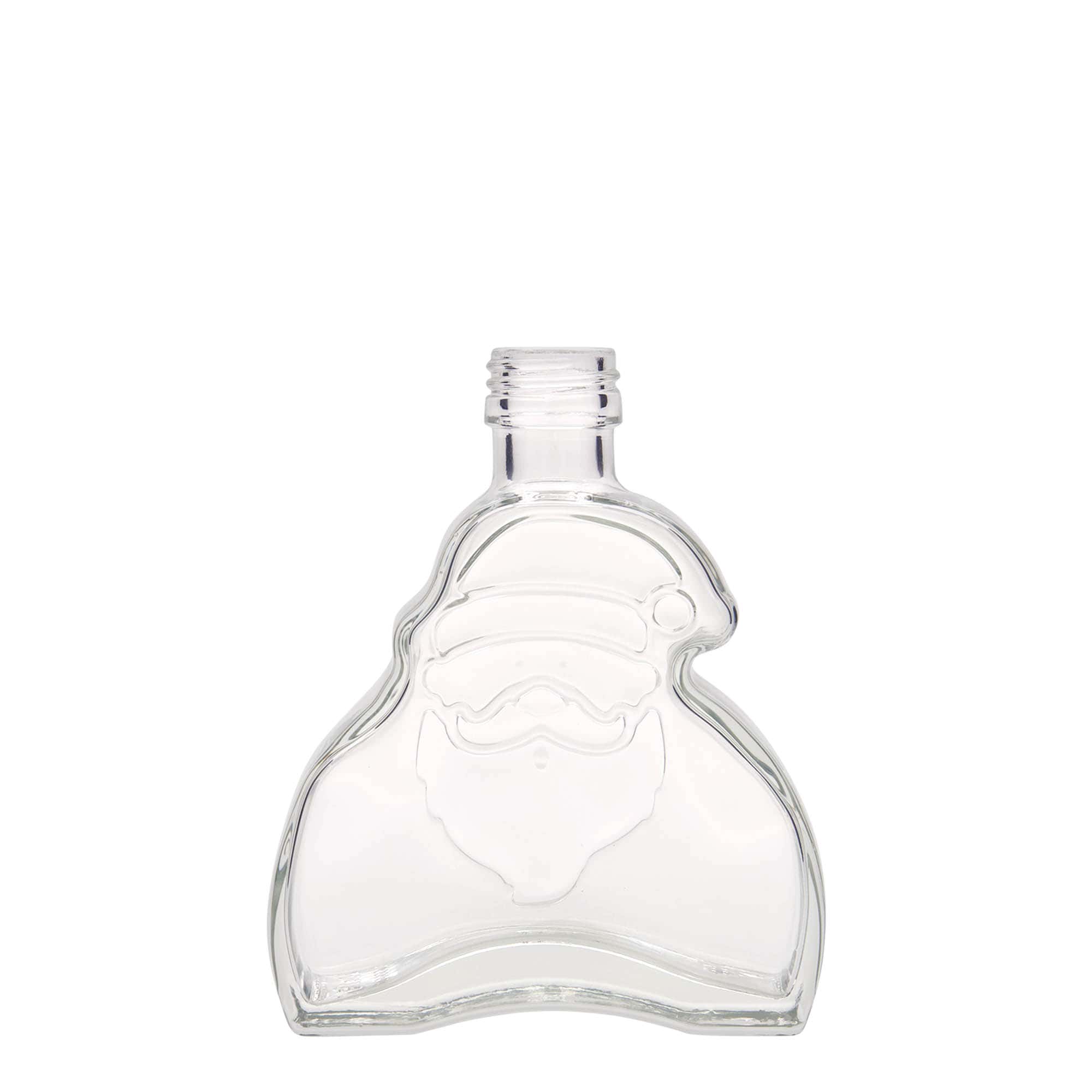Staklena boca od 200 ml 'Santa Claus', otvor: PP 28 Staklena boca od 200 ml 'Santa Claus', otvor: PP 28