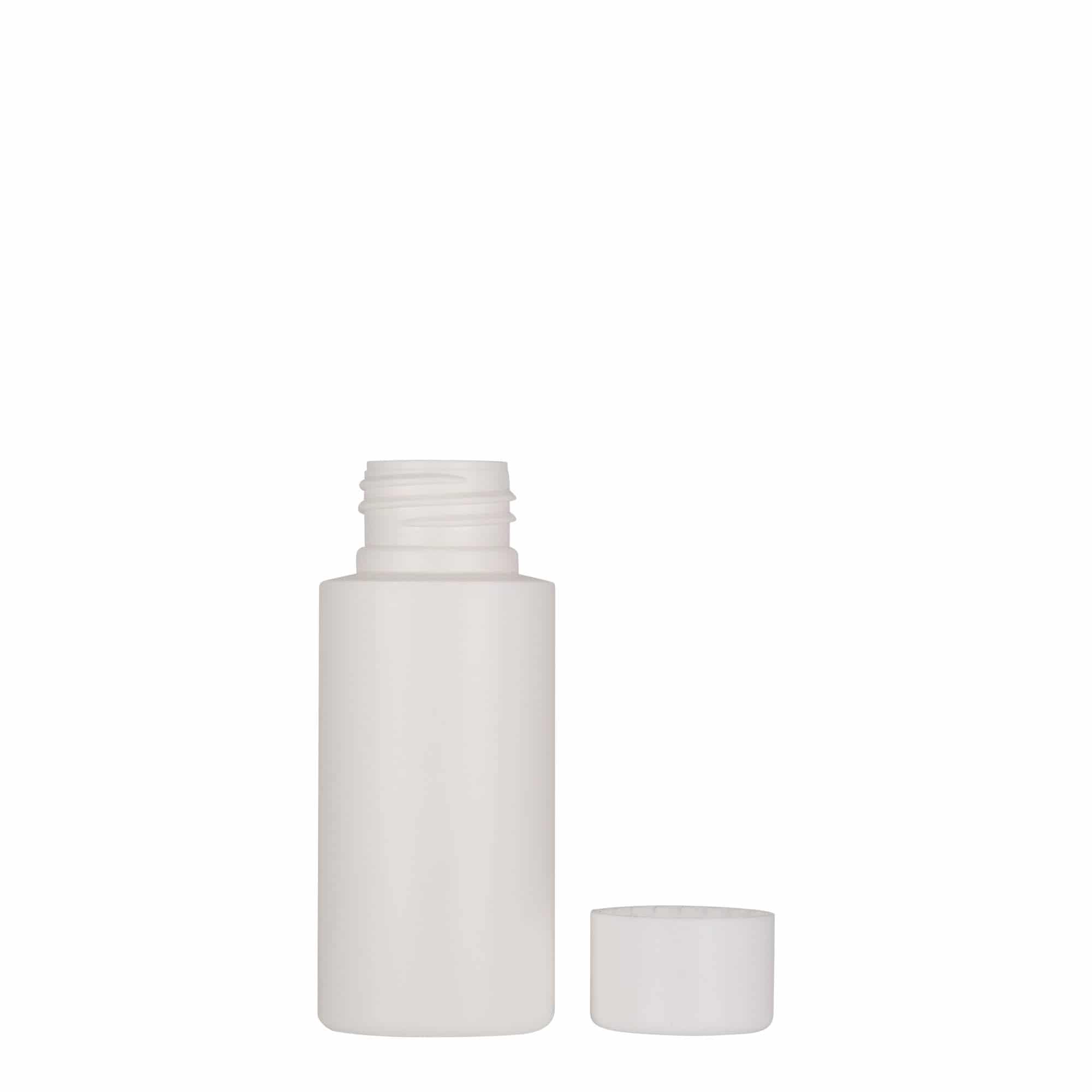 Plastična boca od 50 ml 'Pipe', HDPE, bela, otvor: GPI 24/410