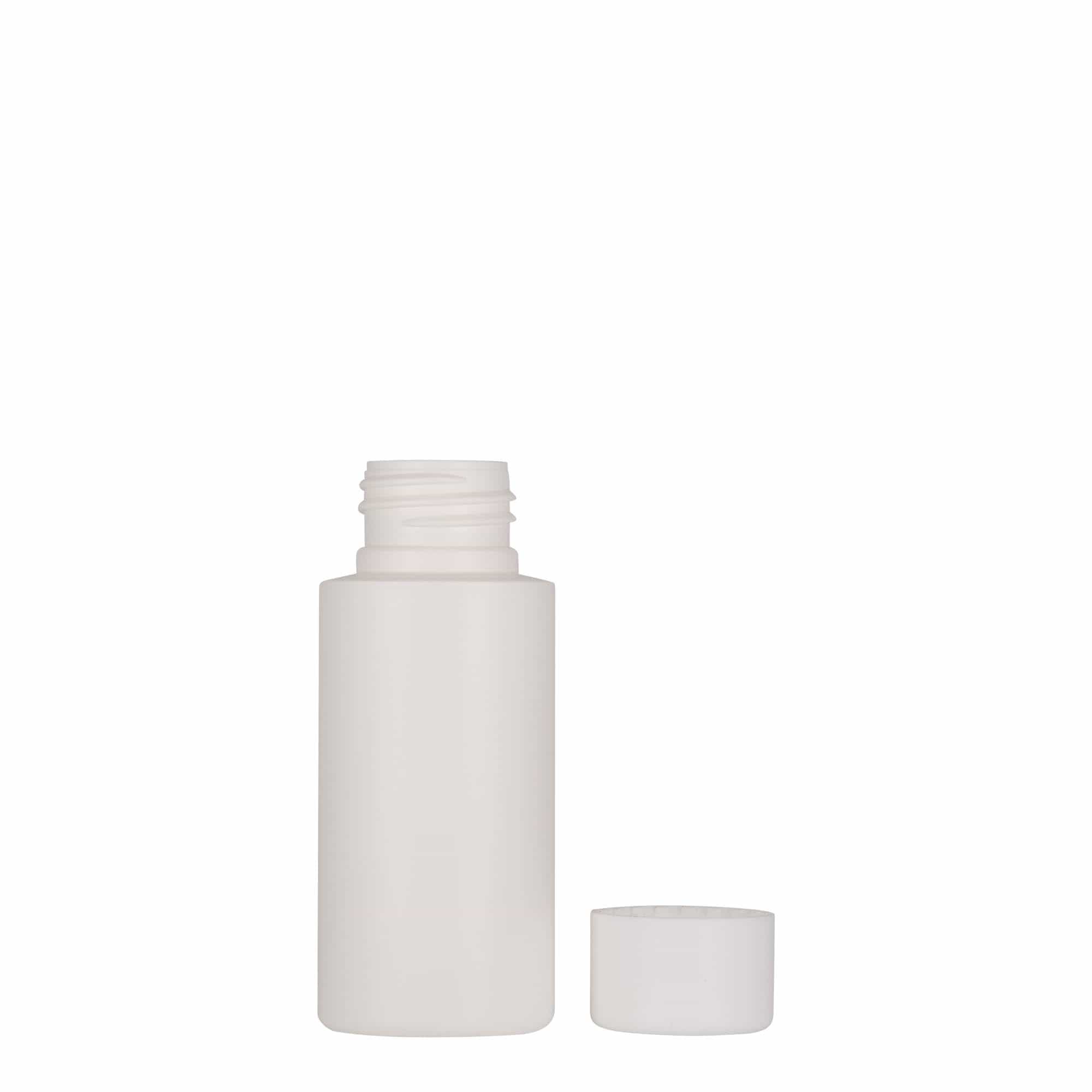 50 ml plastična flaša 'Pipe', HDPE, bela, grlo: 24/410 50 ml plastična flaša 'Pipe', HDPE, bela, grlo: 24/410