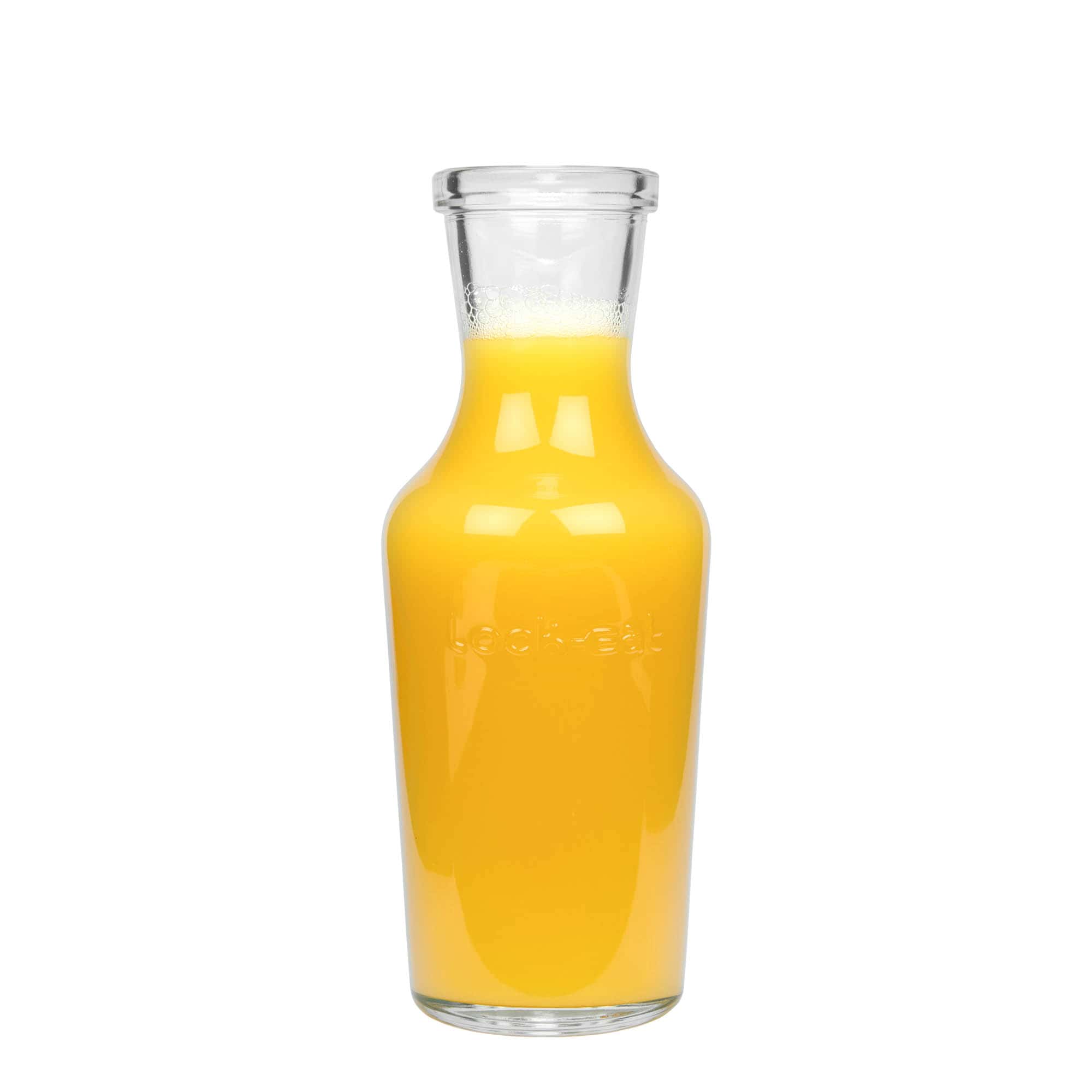 1.000 ml staklena karafa 'Lock-Eat', otvor: zatvarač sa žičanim kopčama