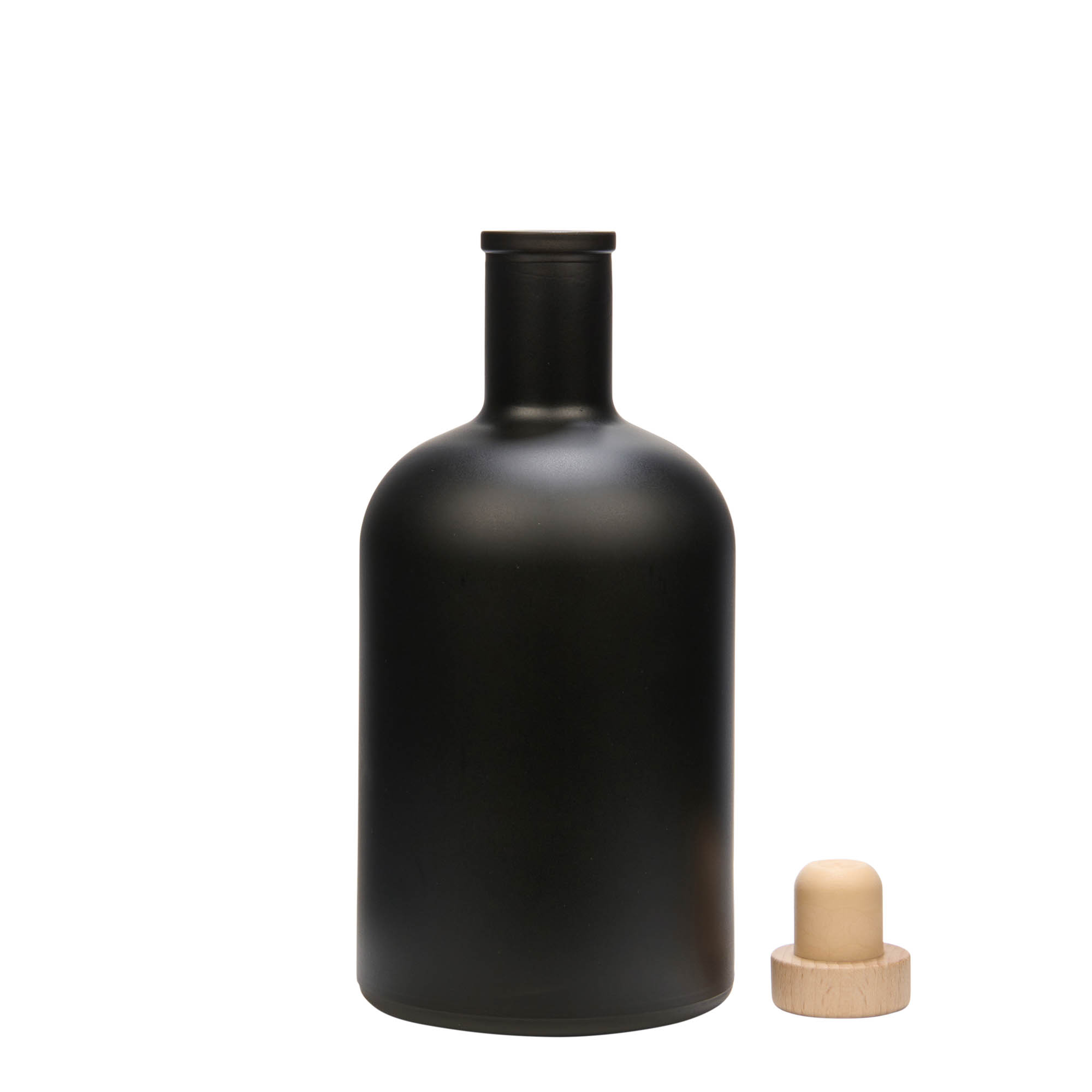 700 ml staklena boca 'Gerardino', crna, otvor: čep 700 ml staklena boca 'Gerardino', crna, otvor: čep
