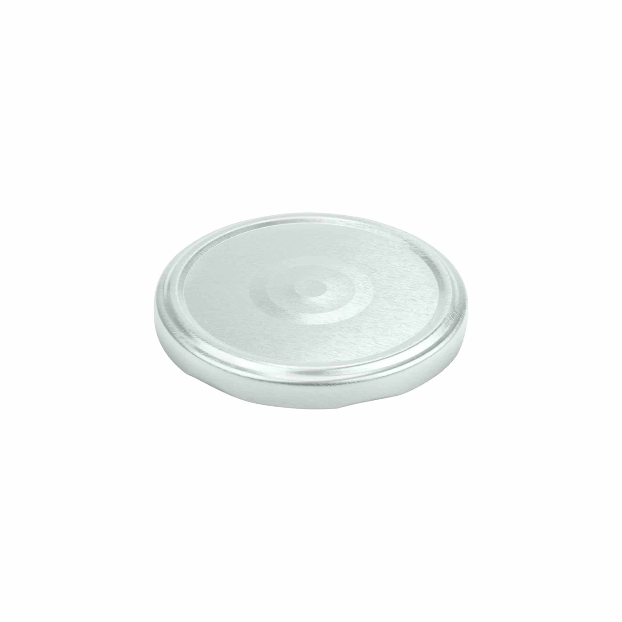 Twist Off poklopac, beli lim, srebra, za otvor: TO 82 Twist Off poklopac, beli lim, srebra, za otvor: TO 82