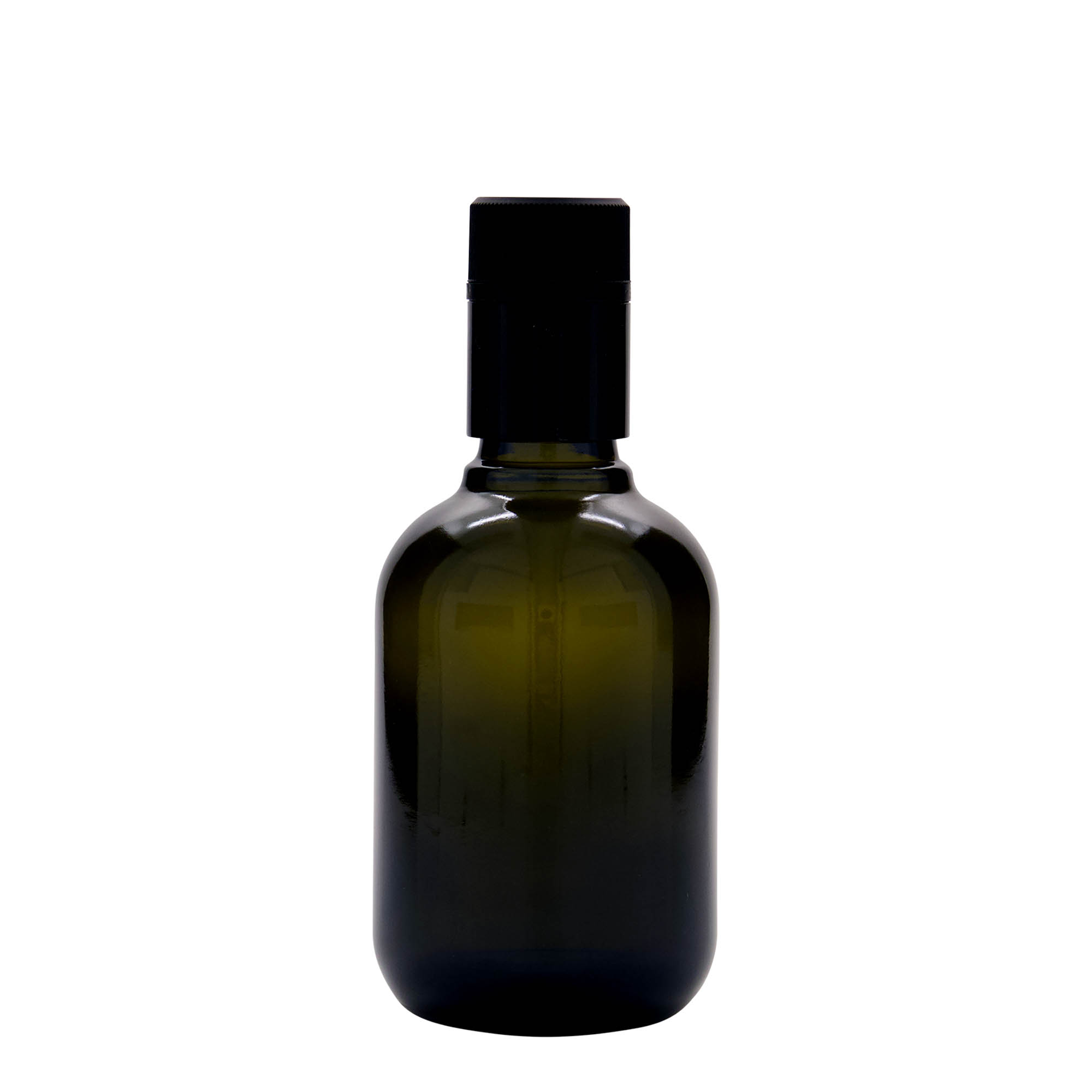 250 ml flaša za sirće/ulje 'Biolio', staklo, antikno zeleno, grlo: DOP