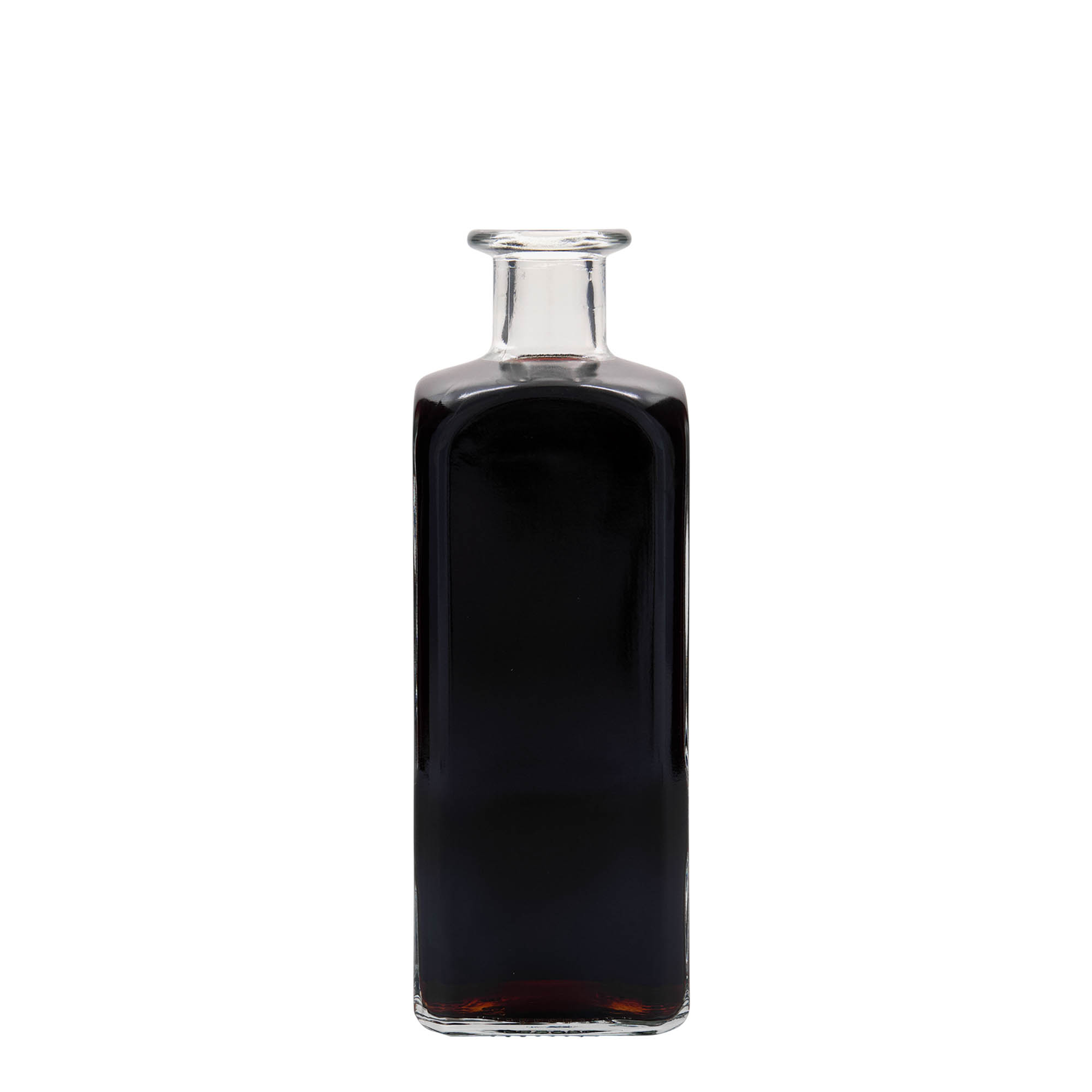 500 ml staklena boca Apotekar Carré, kvadratna, otvor: plutani čep 500 ml staklena boca Apotekar Carré, kvadratna, otvor: plutani čep