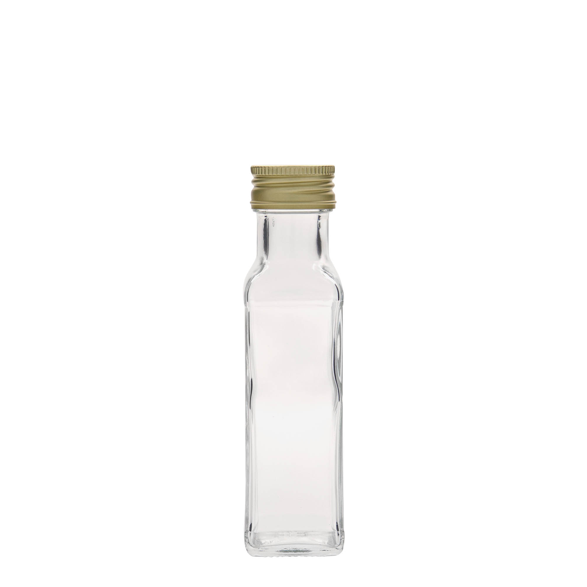 100 ml staklena flaša 'Marasca', kvadratna, grlo: PP 31,5