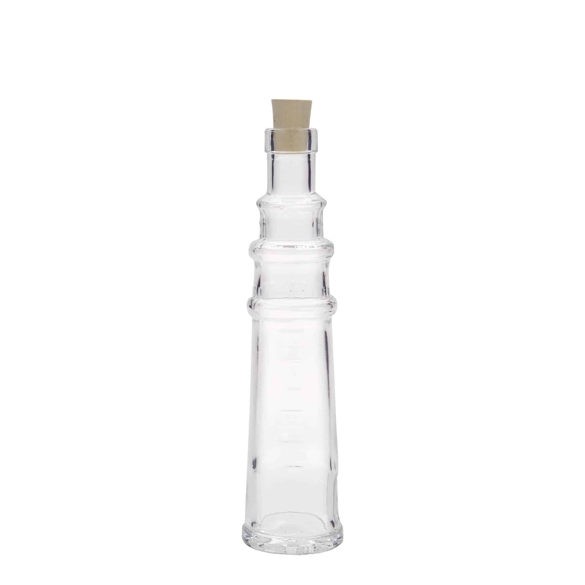 100 ml staklena flaša 'Leuchtturm', otvor: plutani čep 100 ml staklena flaša 'Leuchtturm', otvor: plutani čep