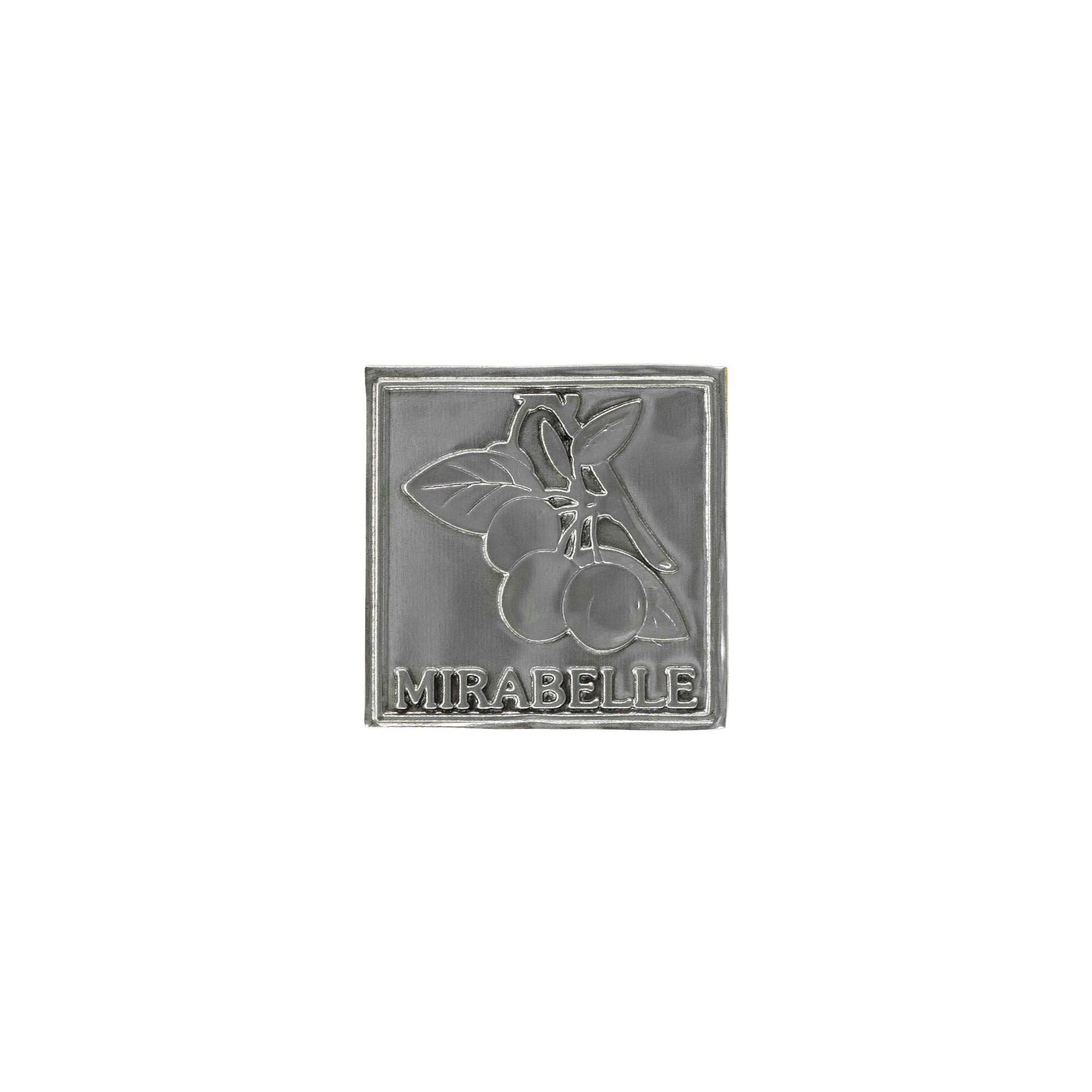 Olovna etiketa 'Mirabelle', kvadratna, metalna, srebrna Olovna etiketa 'Mirabelle', kvadratna, metalna, srebrna