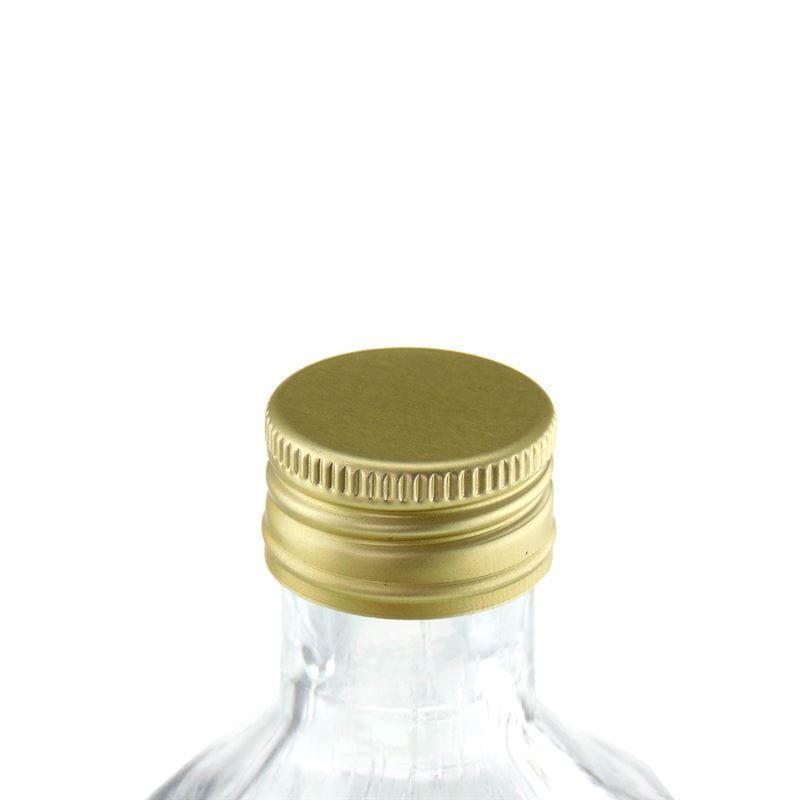 Zatvarač sa navojem, metalni, zlatni, za otvor: PP 22 Zatvarač sa navojem, metalni, zlatni, za otvor: PP 22