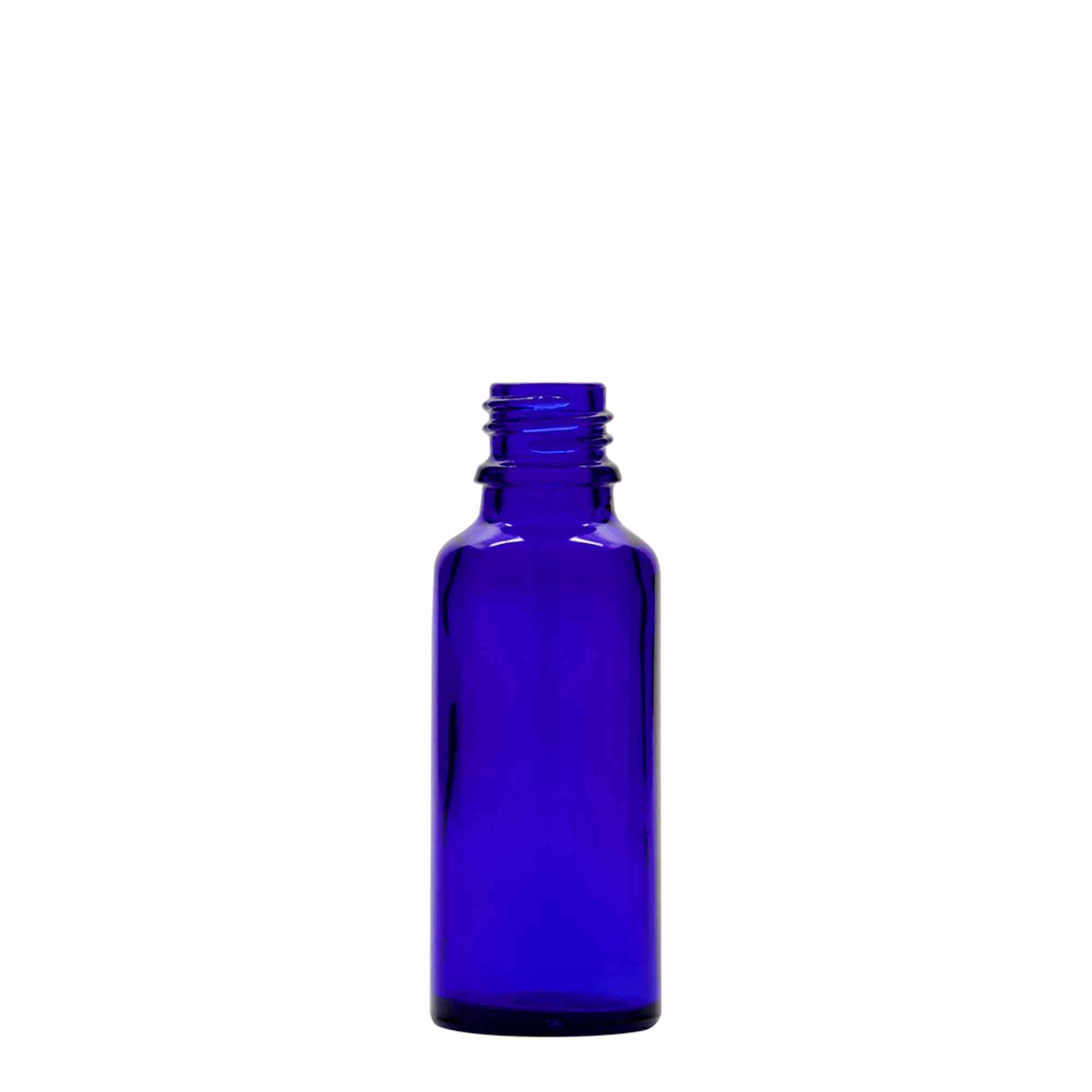 30 ml bočica sa pipetom za medicinu, staklena, kraljevsko plava-crvena, otvor: DIN 18 30 ml bočica sa pipetom za medicinu, staklena, kraljevsko plava-crvena, otvor: DIN 18