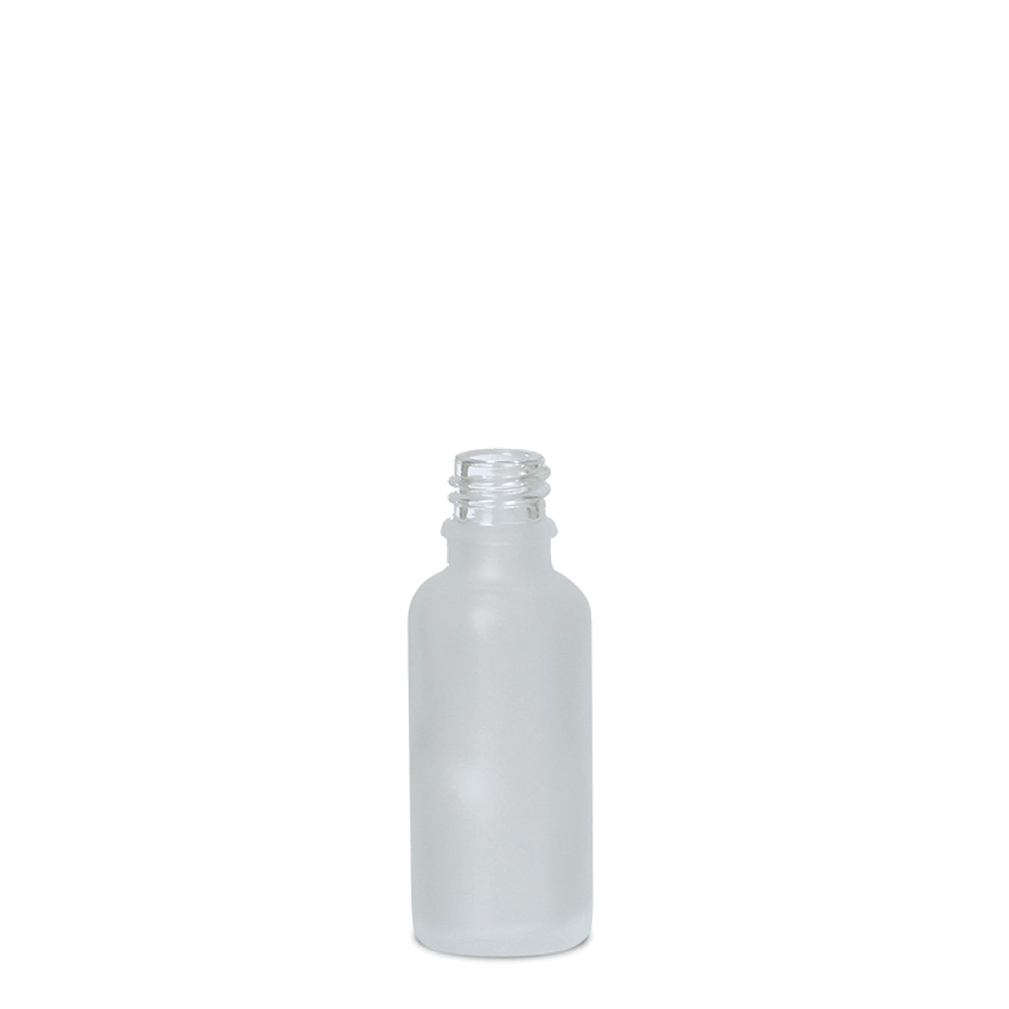 30 ml medicinska bočica, staklo, matirana, grlo: DIN 18