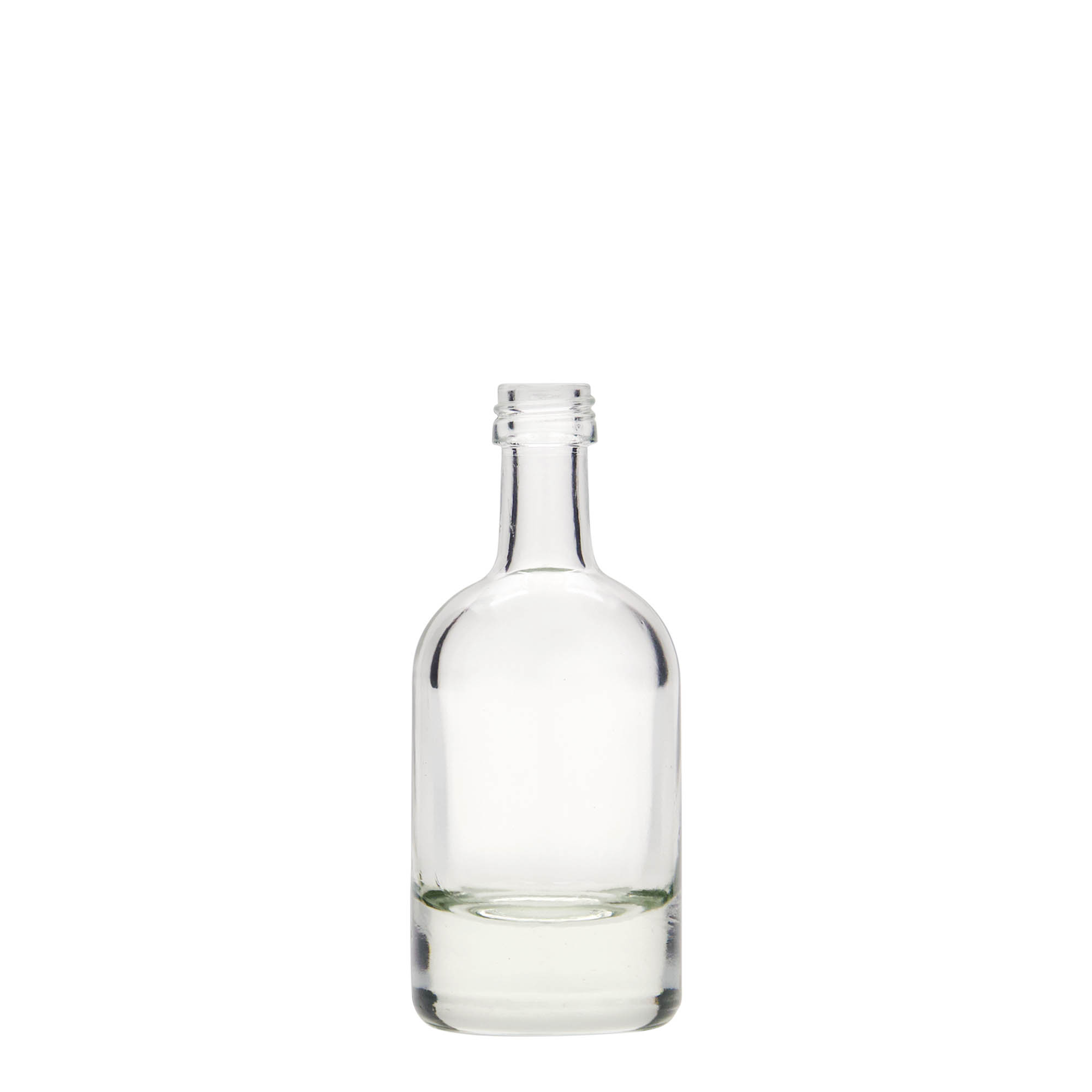 50 ml staklena flaša 'Linea Uno', otvor: PP 18 50 ml staklena flaša 'Linea Uno', otvor: PP 18