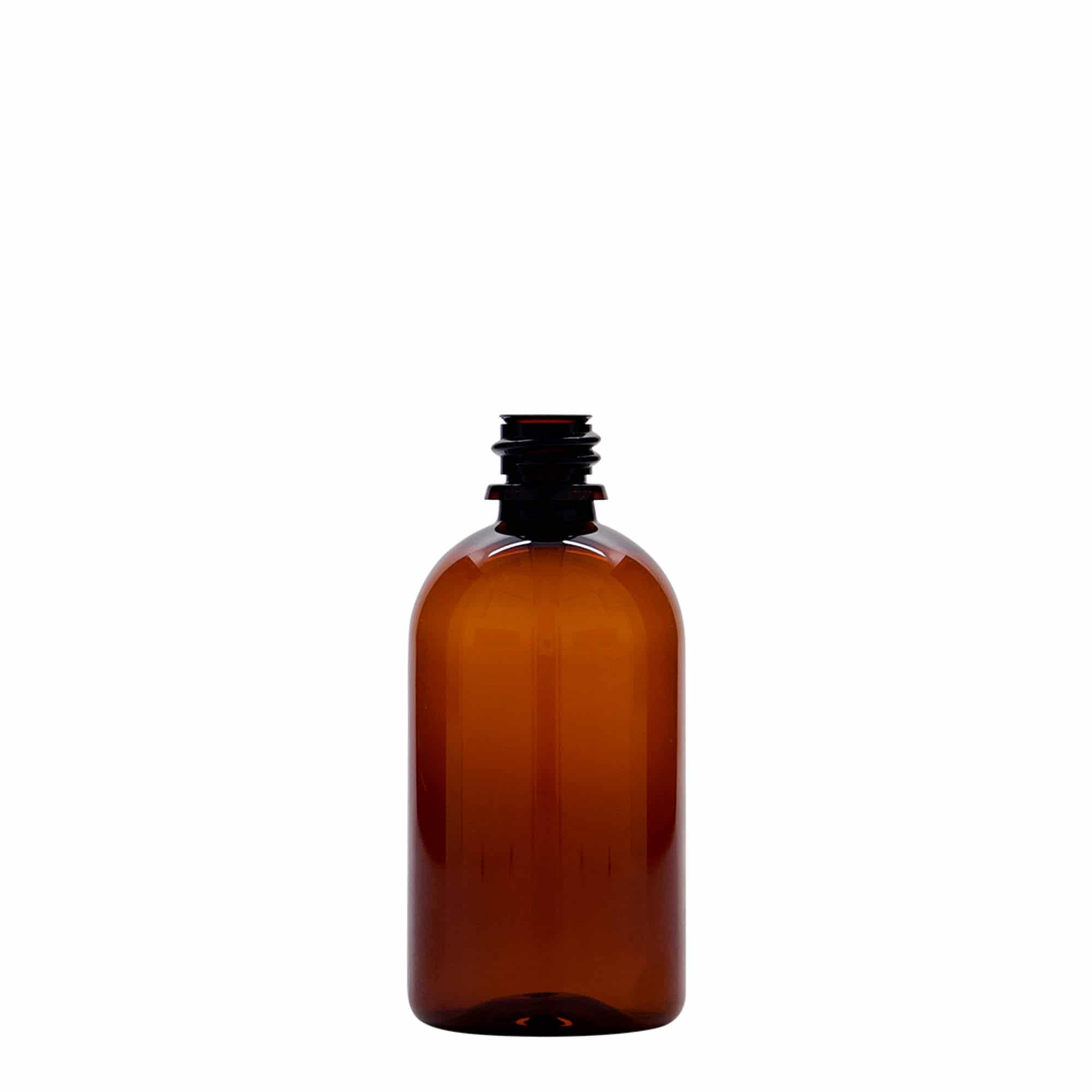 100 ml PET medicinska bočica 'Easy Living', braon, plastika, grlo: DIN 18 100 ml PET medicinska bočica 'Easy Living', braon, plastika, grlo: DIN 18