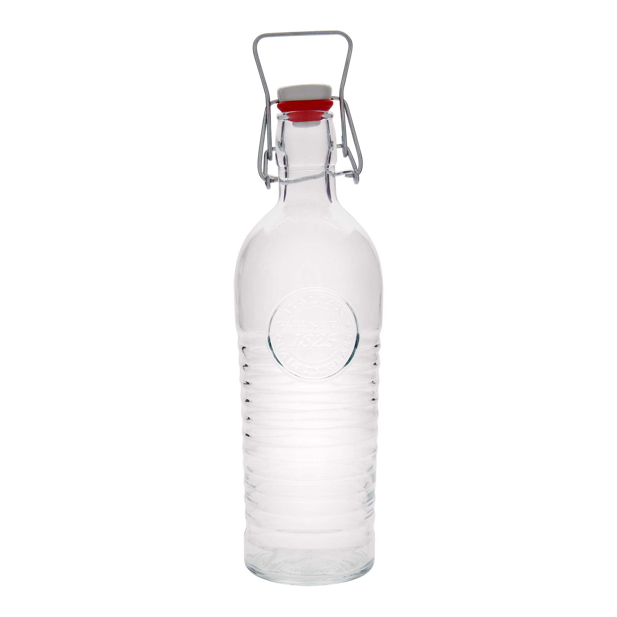 1.200 ml staklena boca 'Officina 1825', otvor: zatvarač sa kopčom 1.200 ml staklena boca 'Officina 1825', otvor: zatvarač sa kopčom