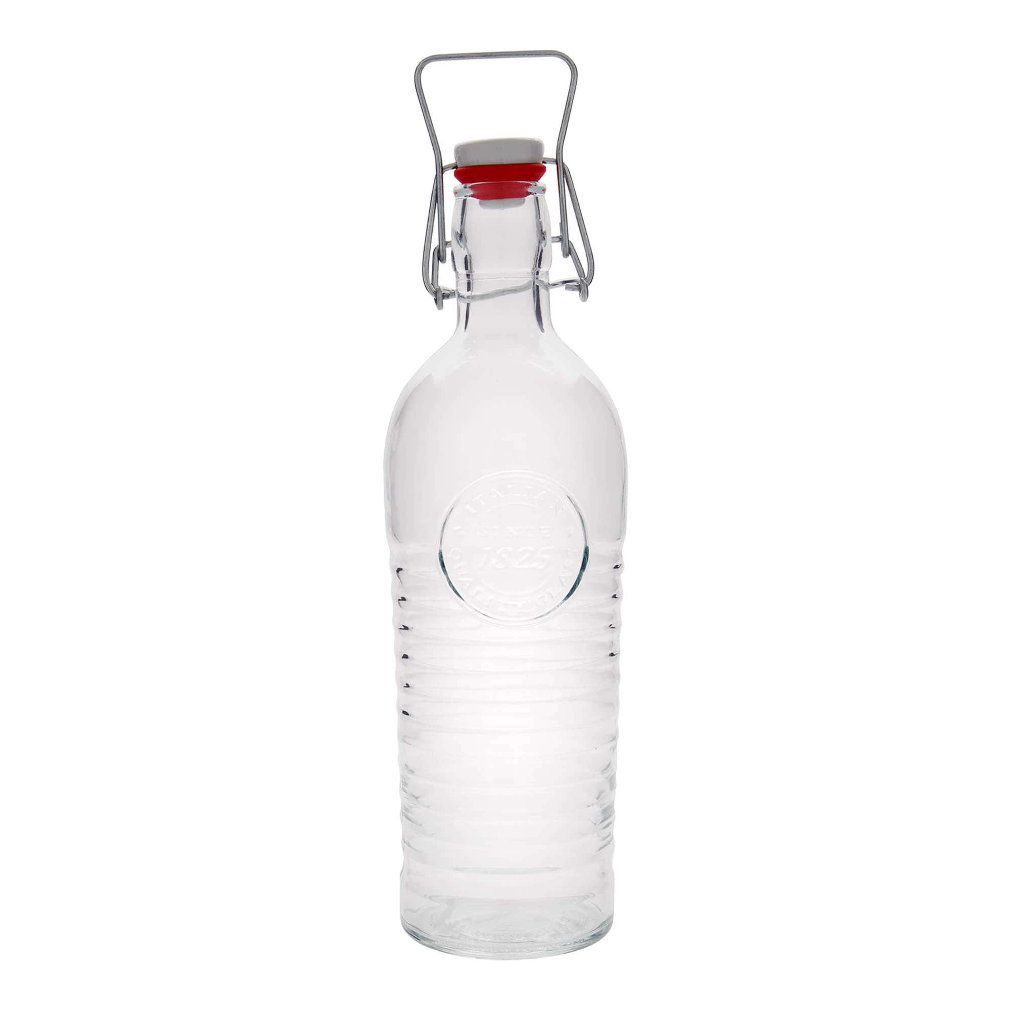 1.200 ml staklena boca 'Officina 1825', otvor: zatvarač sa kopčom