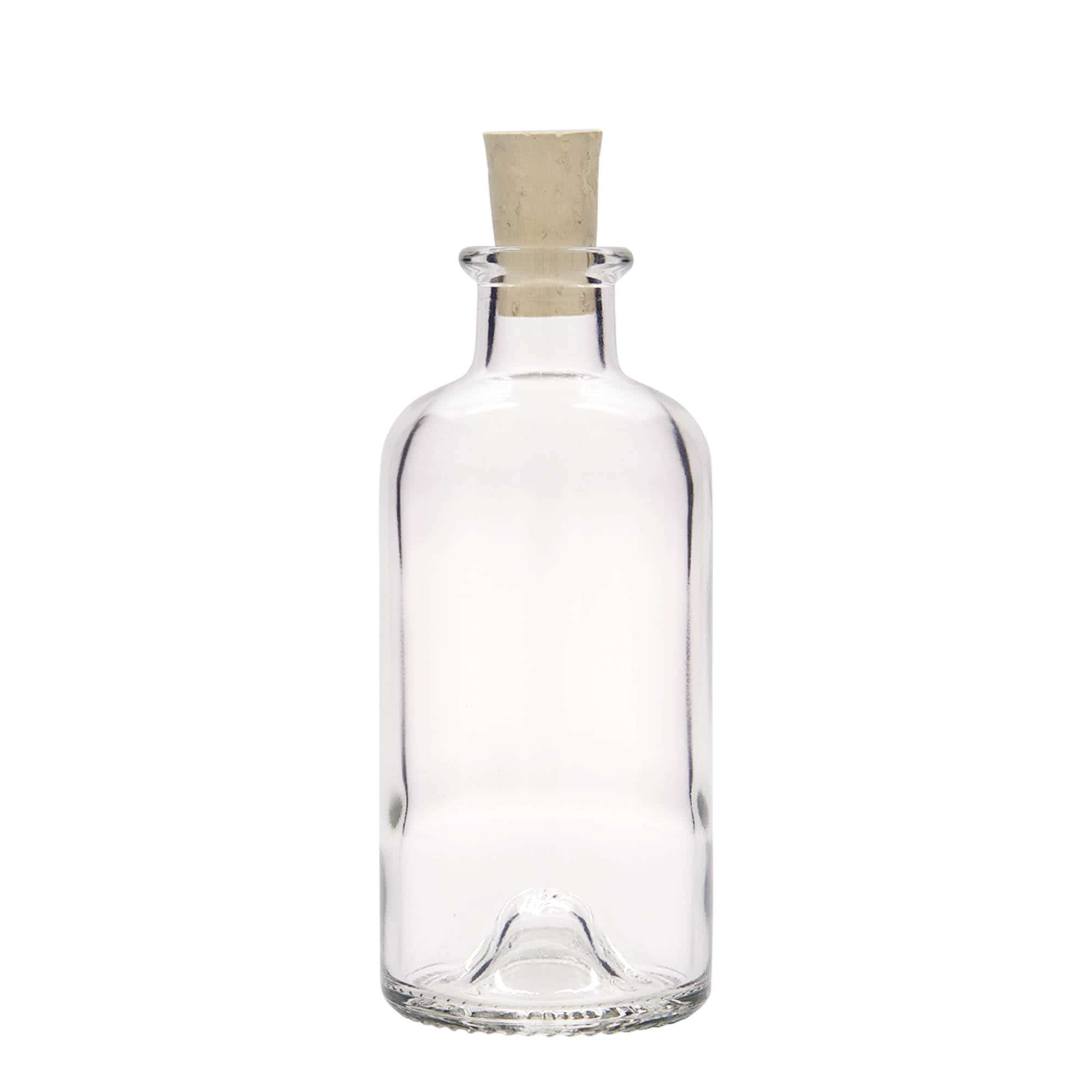 200 ml staklena flaša apotekarska, otvor: plutani čep
