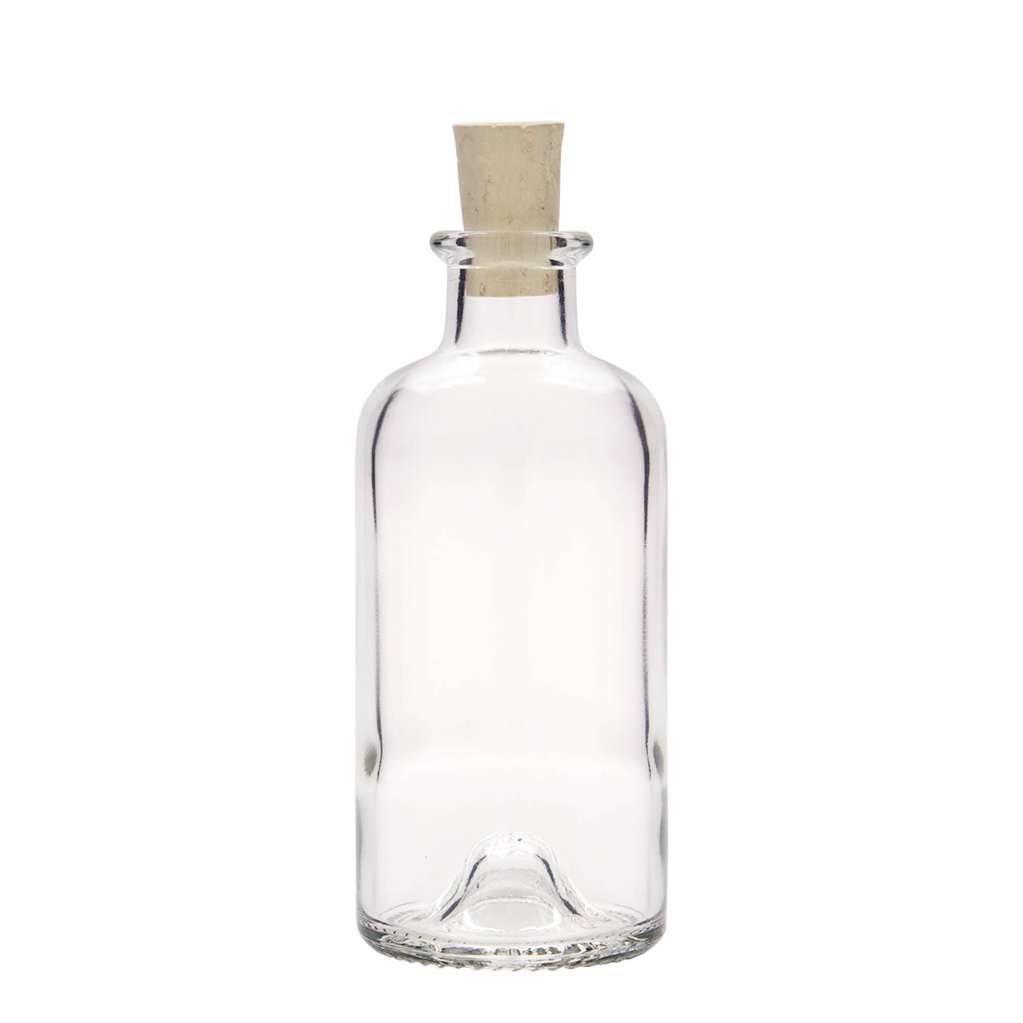 200 ml staklena flaša apotekarska, otvor: plutani čep 200 ml staklena flaša apotekarska, otvor: plutani čep