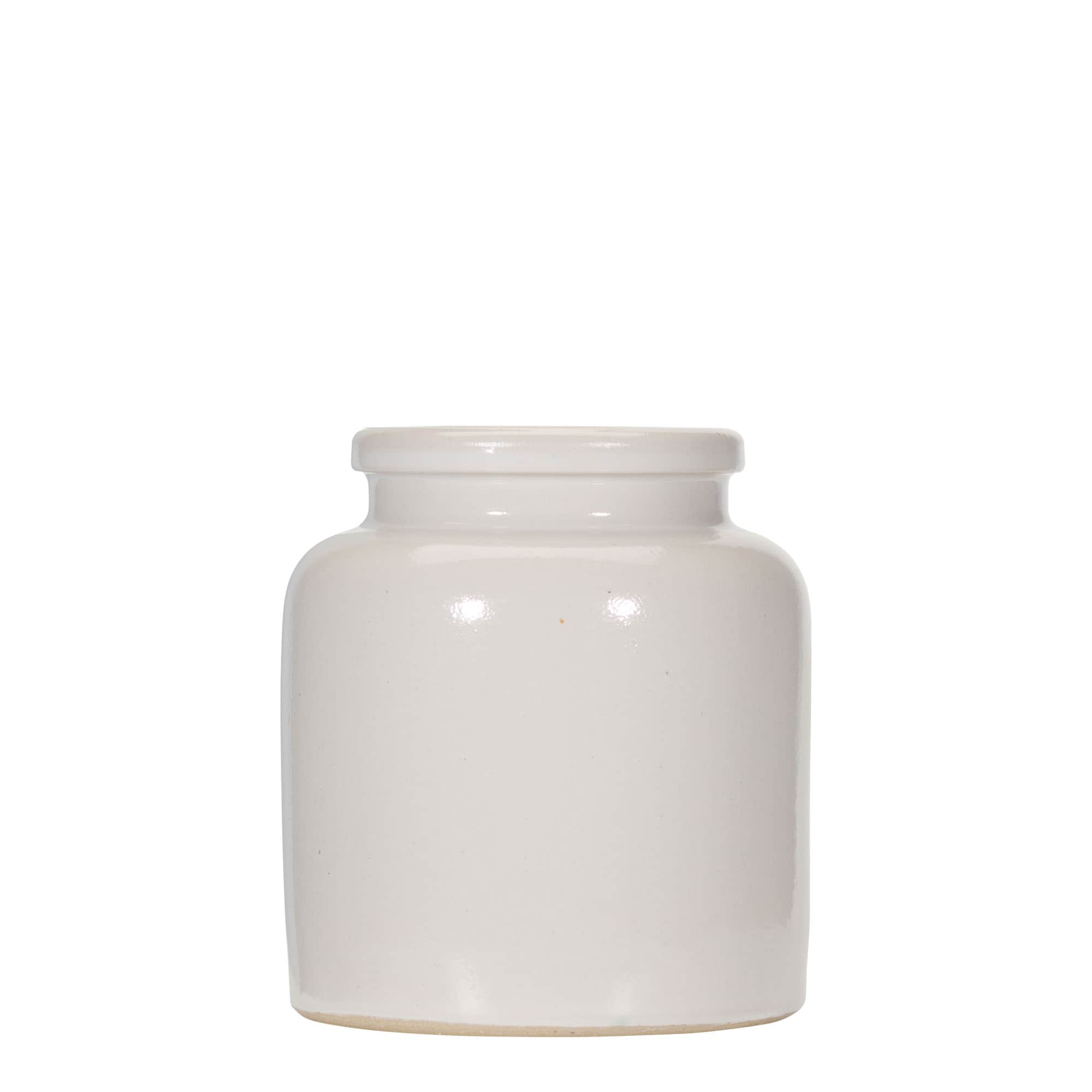 Kamena tegla od 270 ml, keramika, bela, otvor: Kupolasti poklopac Kamena tegla od 270 ml, keramika, bela, otvor: Kupolasti poklopac