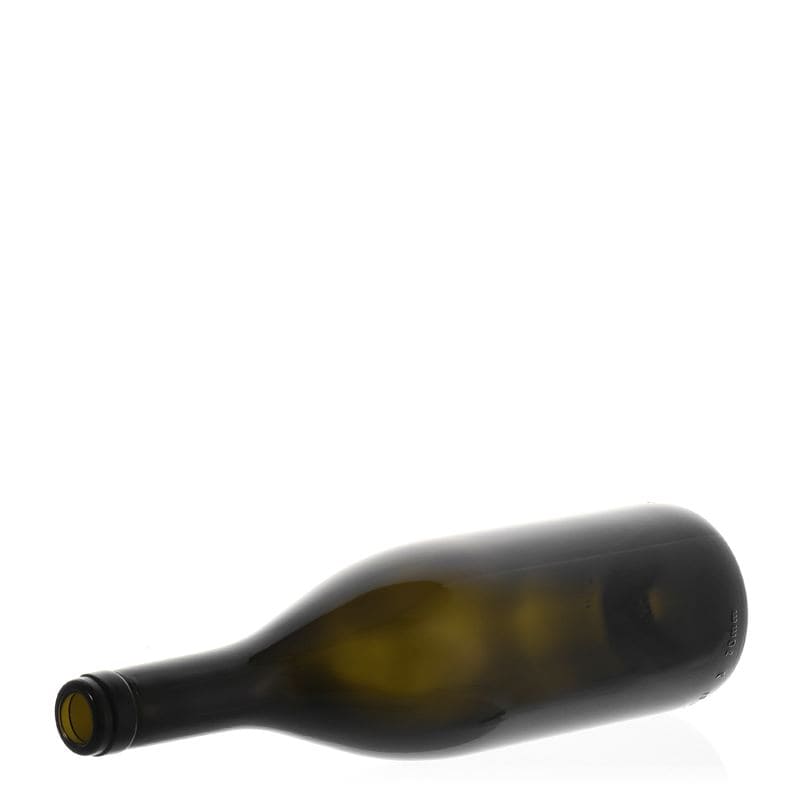 750 ml boca za vino 'Tiffany', antikno zelena, grlo: pluta