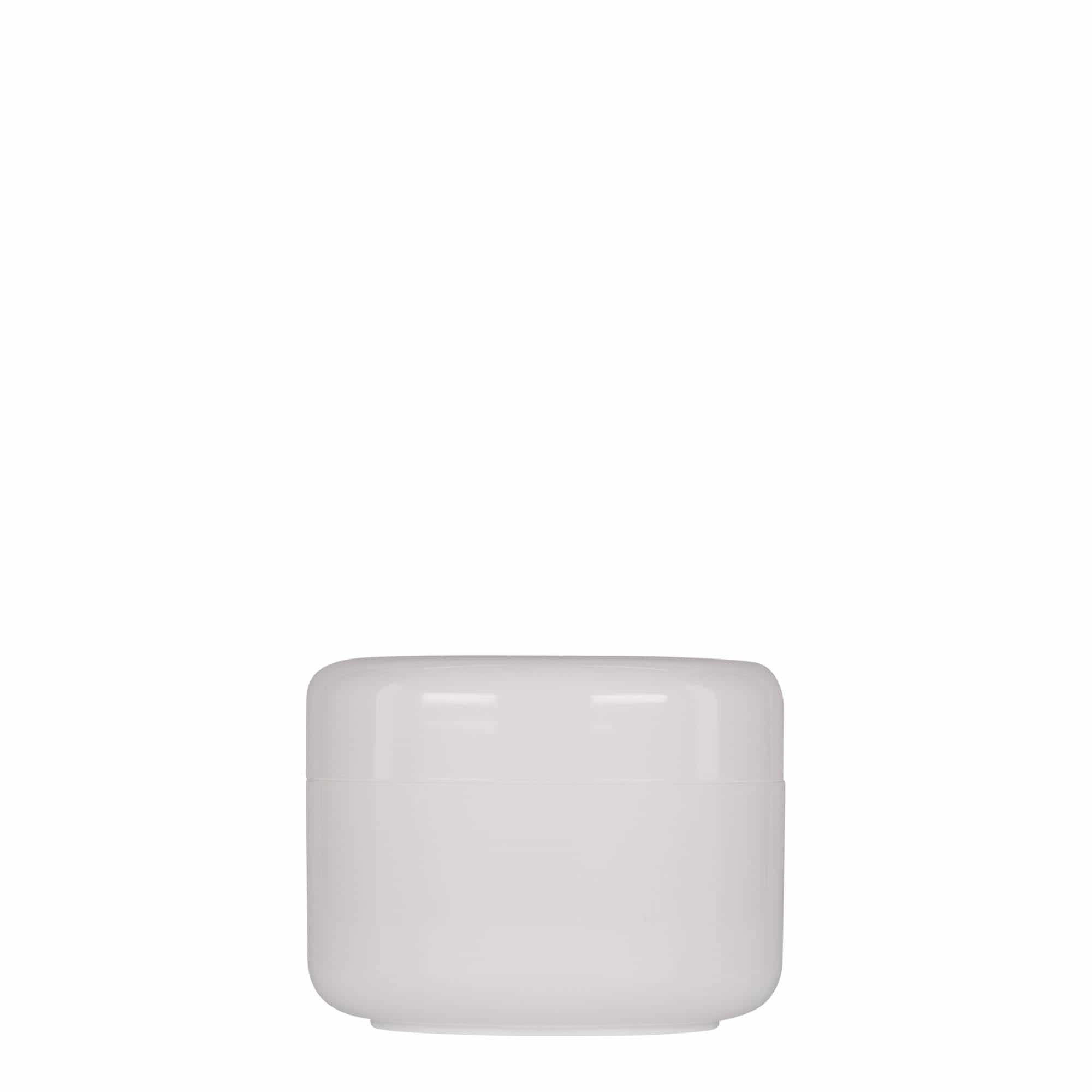 100 ml plastična posuda 'Bianca', PP, bela, otvor: navojni poklopac