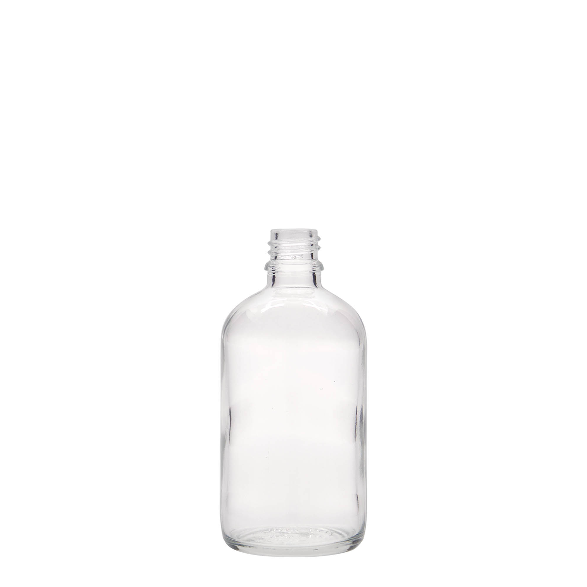 Medicinska boca od 100 ml, staklo, otvor: DIN 18 Medicinska boca od 100 ml, staklo, otvor: DIN 18