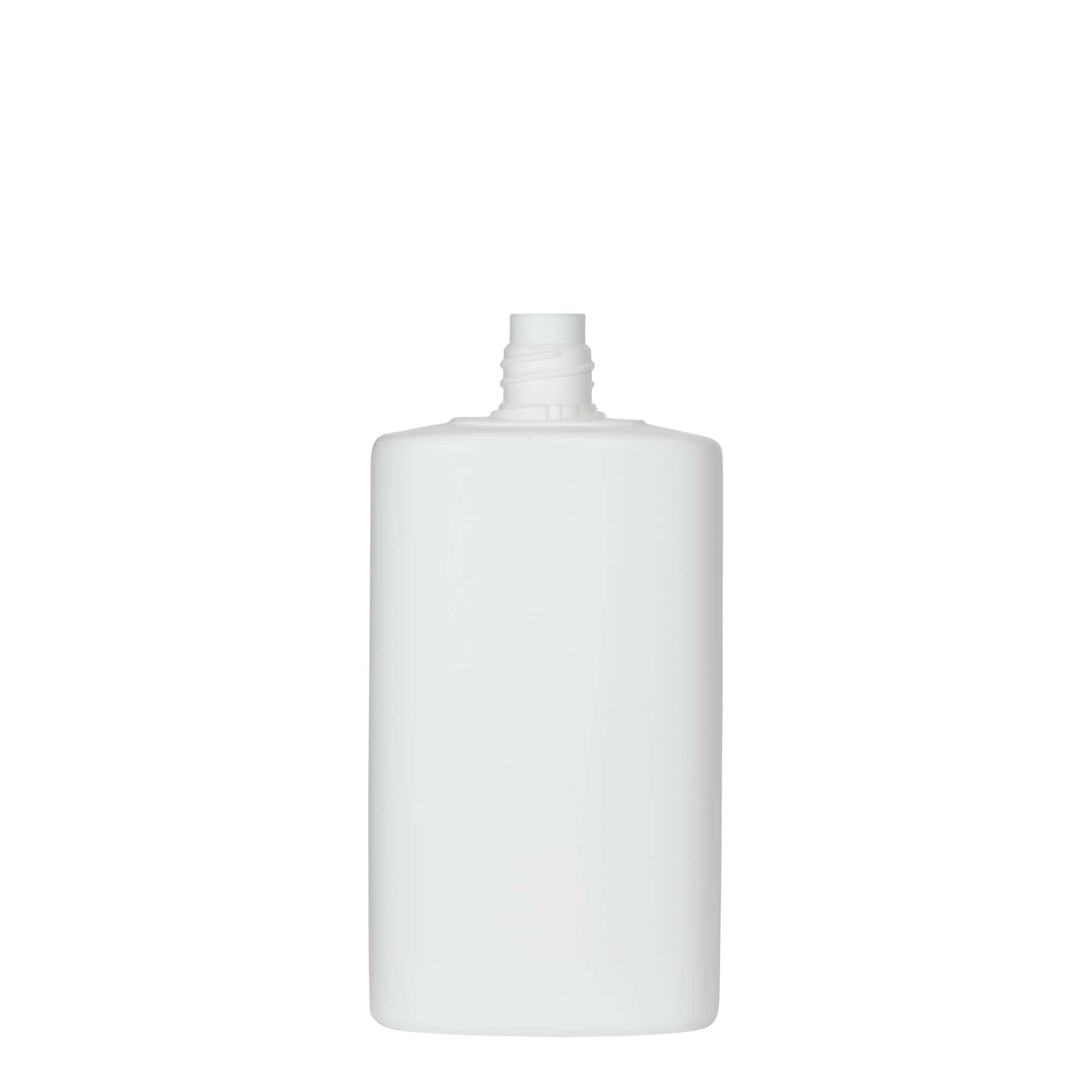 250 ml plastična flaša 'Indy', ovalna, HDPE, bela, otvor: navojni čep