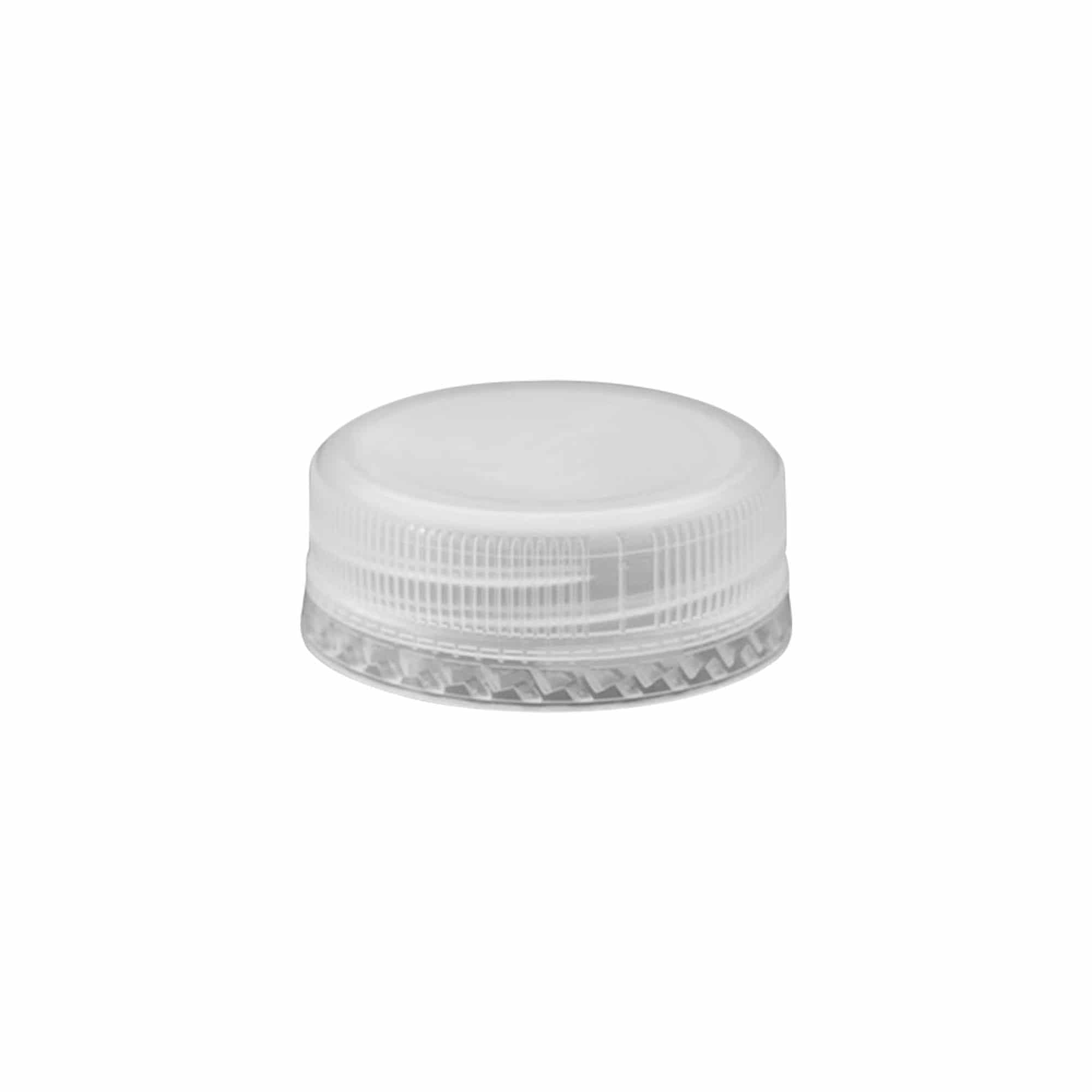 Navoj sa dva početka, navoj za zavrtanje, od PE plastike, beo, za otvor: PET 38 mm