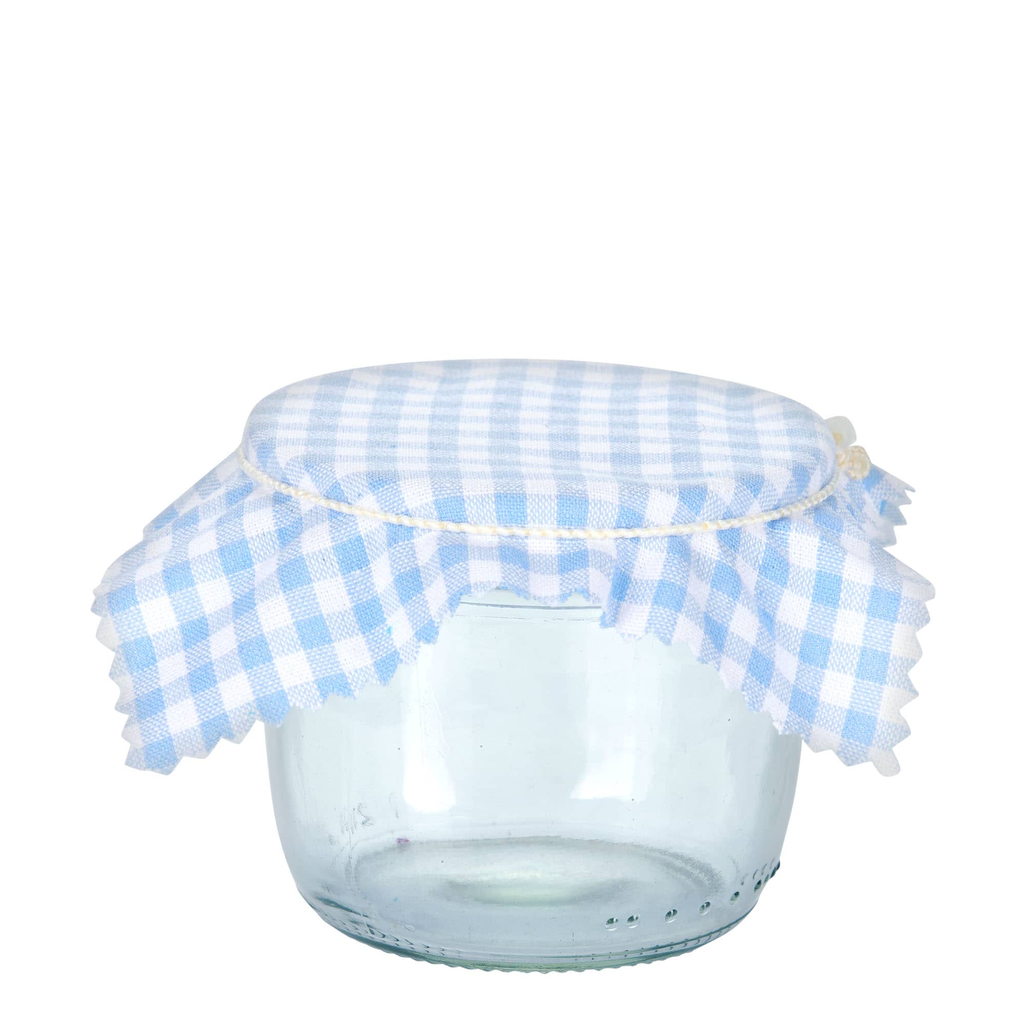 Tkanina podmetač karo 12x12, kvadratni, tekstil, svetloplavi, otvor: TO38-TO53