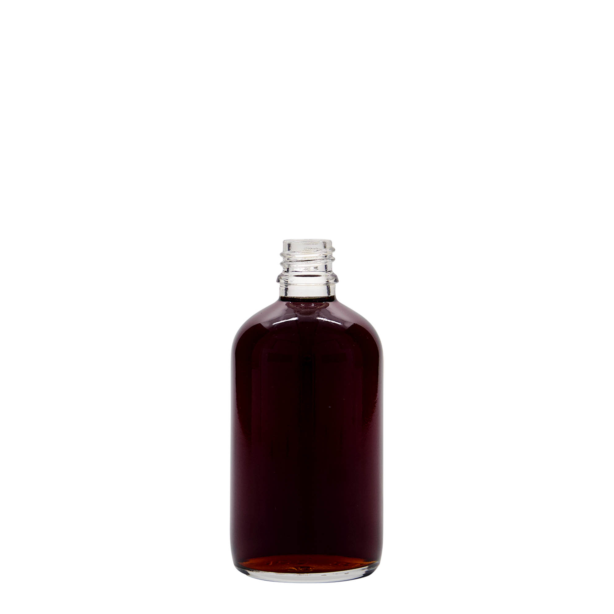 100 ml medicinska flaša, staklo, otvor: DIN 18 100 ml medicinska flaša, staklo, otvor: DIN 18